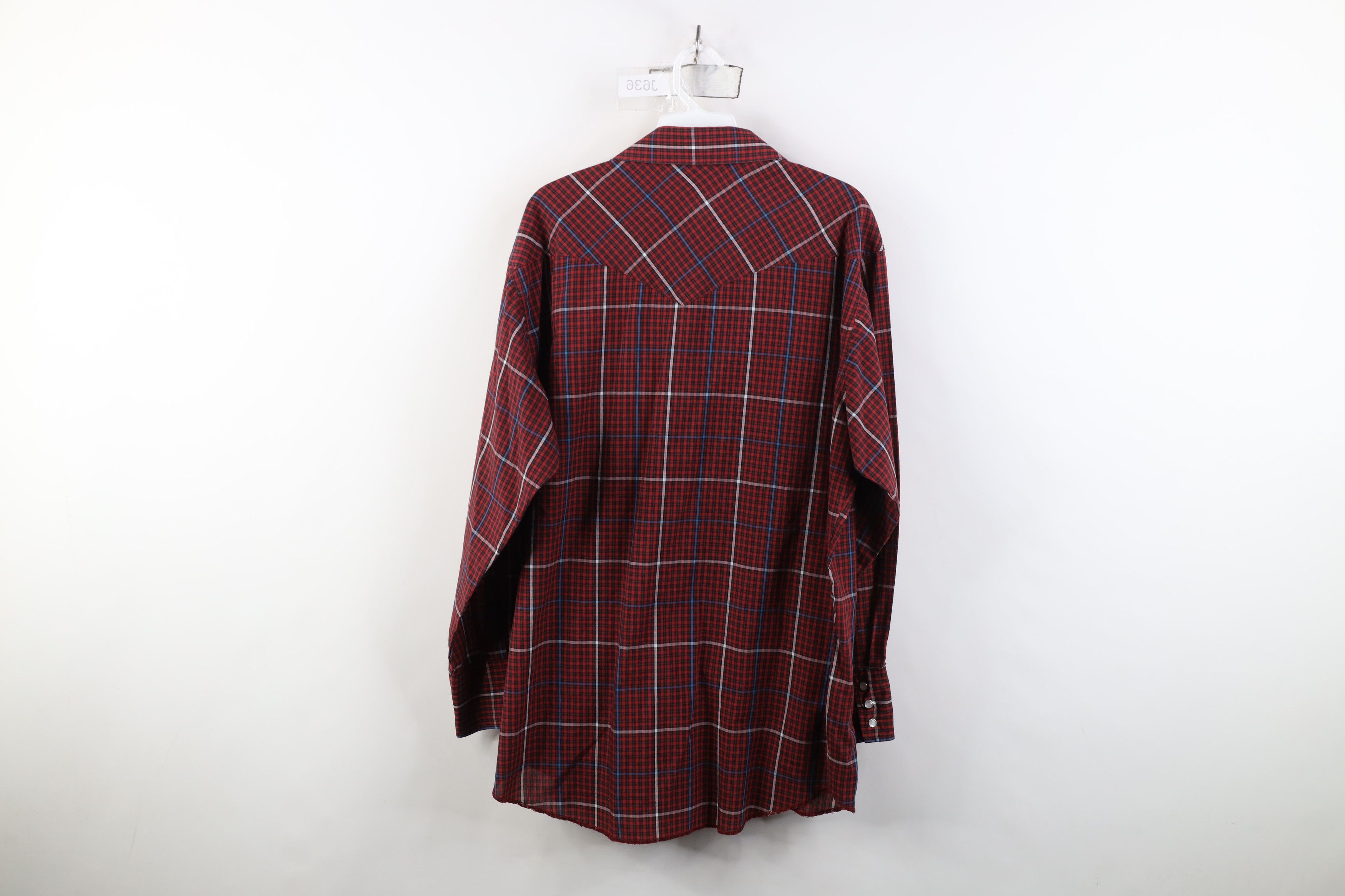 Vintage Vintage 80s 90s Rockabilly Cowboy Snap Button Shirt Plaid Size US L / EU 52-54 / 3 - 9 Thumbnail