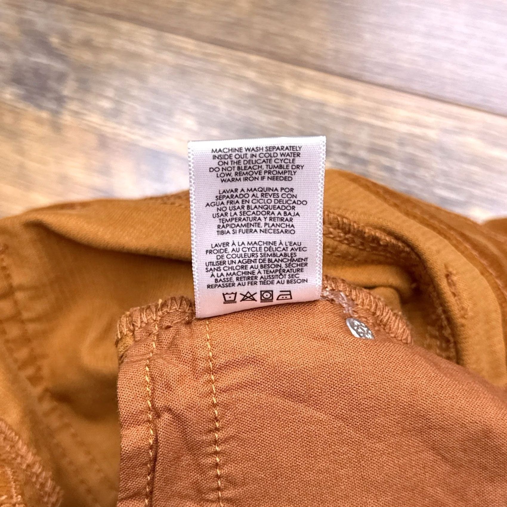 Vintage Cabi Corduroy Pants Womens 6 Brown Mid Rise Stretch Skinny - Slim Fit Size 28" / US 6 / IT 42 - 7 Thumbnail