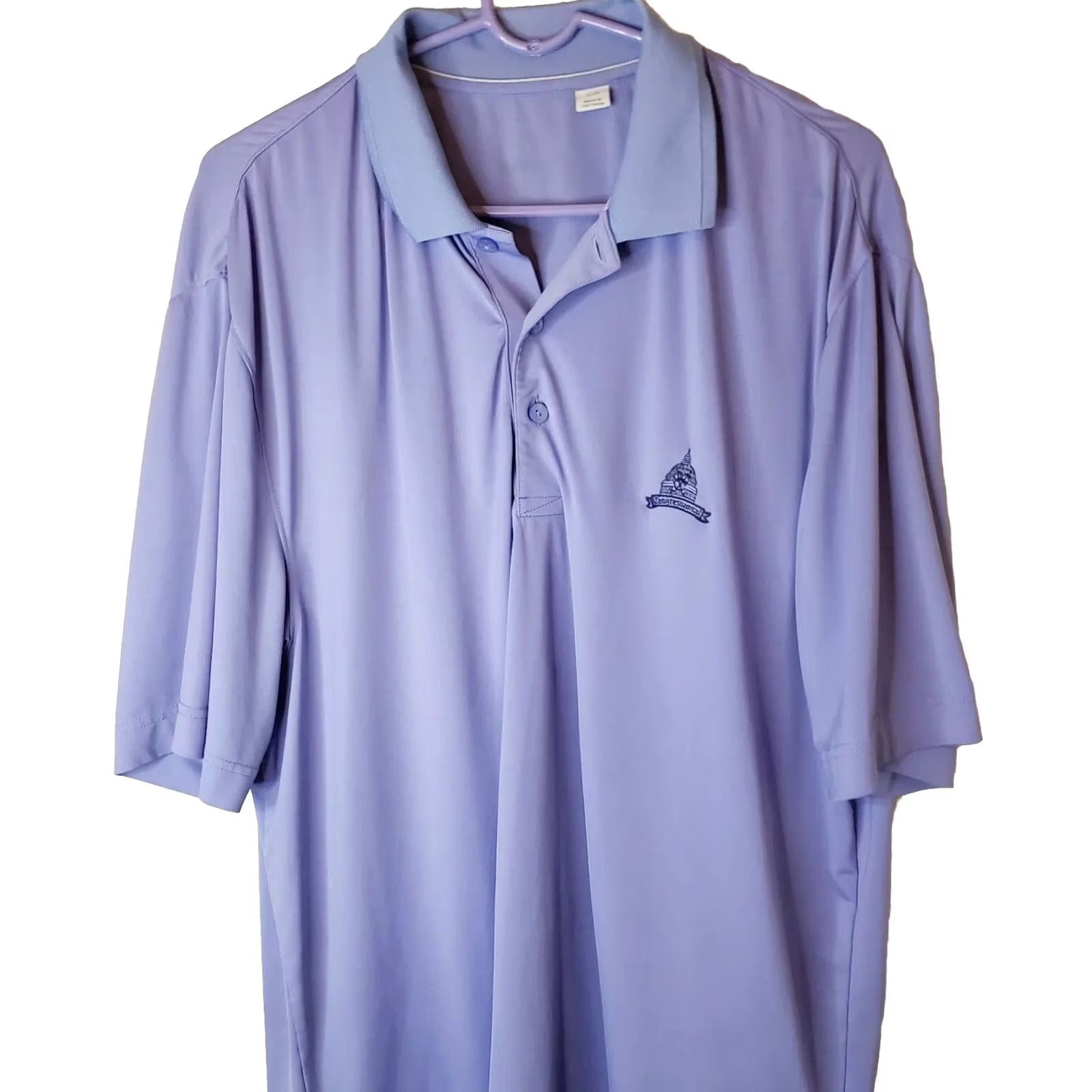 Cutter & Buck Cutter & Buck Polo Shirt Mens L Lavender Short Sleeve DryTech 50+ Golf Striped Reg Adult Mens Men Size US L / EU 52-54 / 3 - 2 Thumbnail