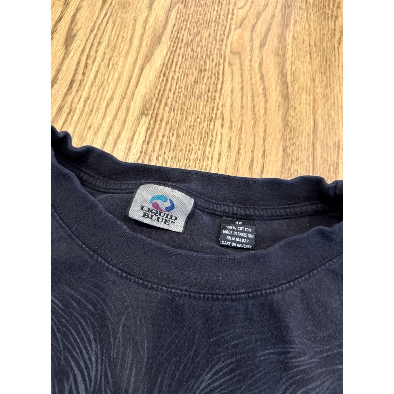 Liquid Blue Vtg Liquid Blue Werewolf Wolf Face T Shirt Size 4XL Black Short Sleeve Men’s Size US XXL / EU 58 / 5 - 4 Thumbnail