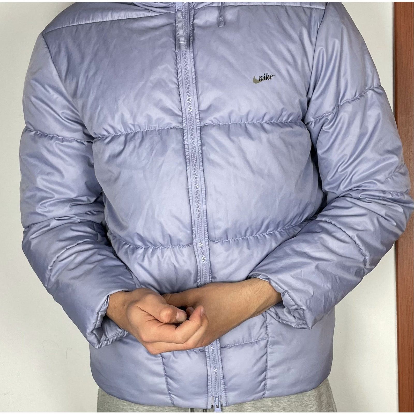 Nike Women's Lilac Full Zip Long Sleeve Puffer Jacket XS