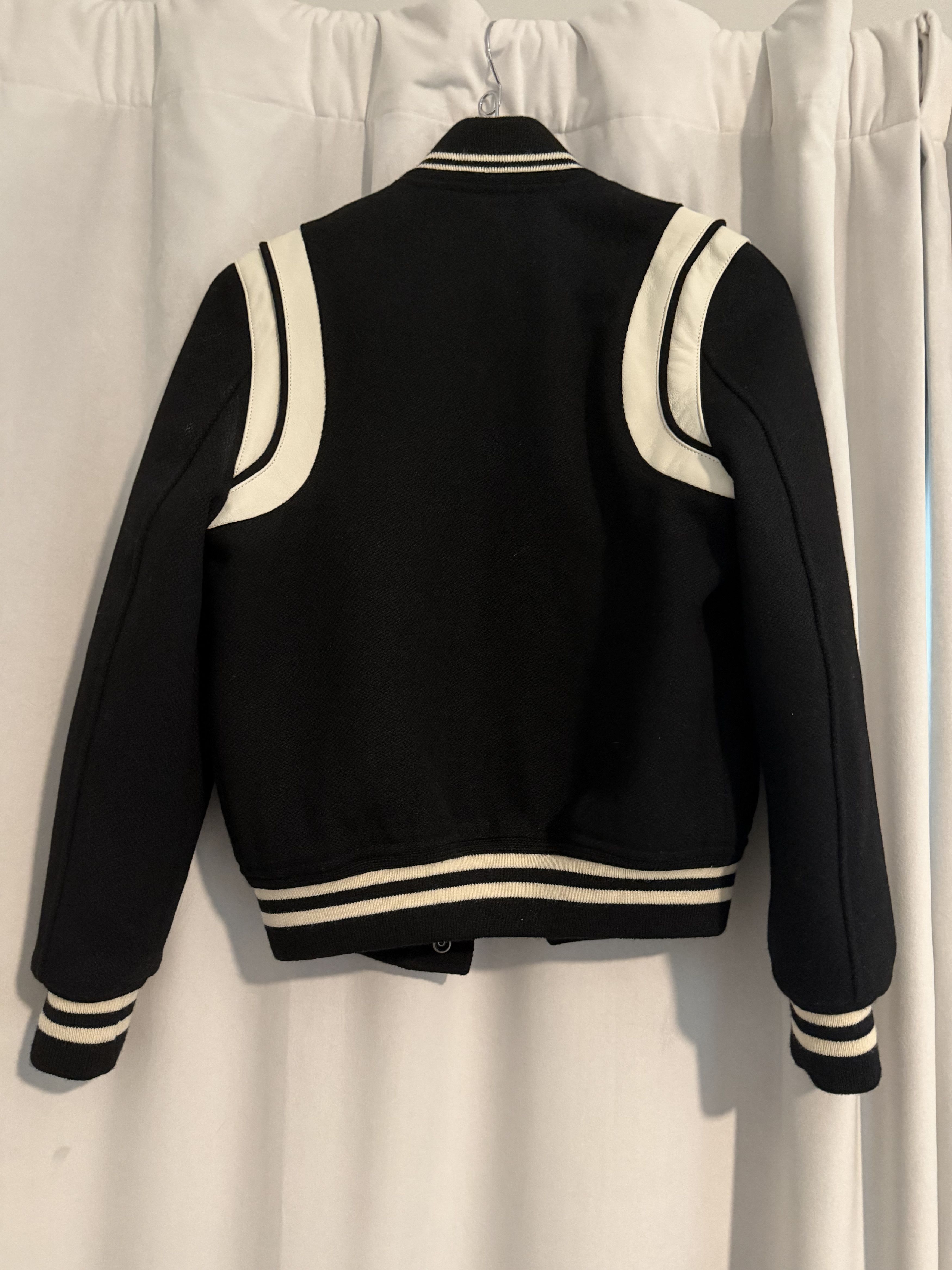 Saint Laurent Paris Teddy Bomber Varsity Jacket Size US XS / EU 42 / 0 - 2 Thumbnail