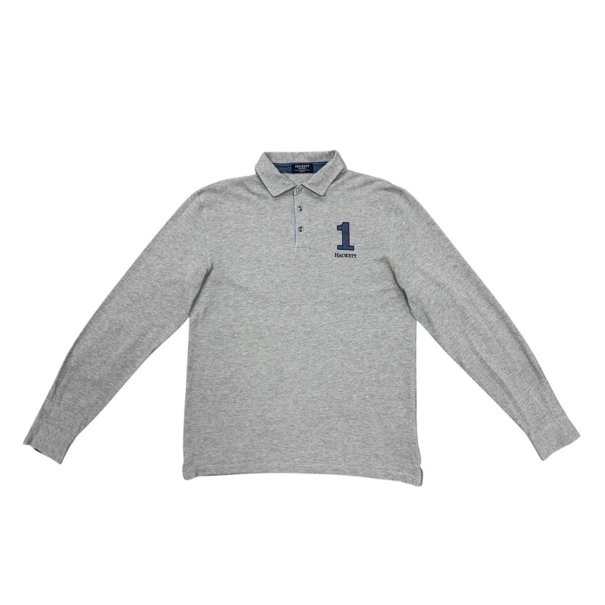 Hackett Hackett London #1 Elbow Patches Long Sleeve Rugby Polo Shirt Size US M / EU 48-50 / 2 - 1 Thumbnail
