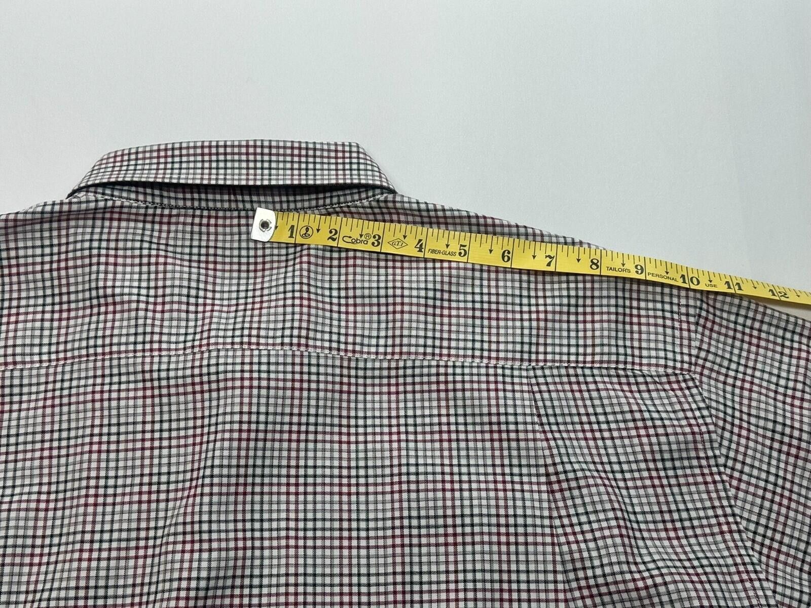 Alex Cannon Alex Cannon Checked Tailored Oxford Button Up Red Mens XL Size US XL / EU 56 / 4 - 4 Thumbnail