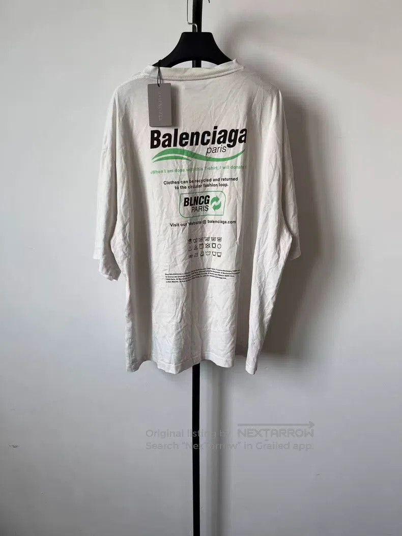 Balenciaga Logo printed casual classic round neck short-sl