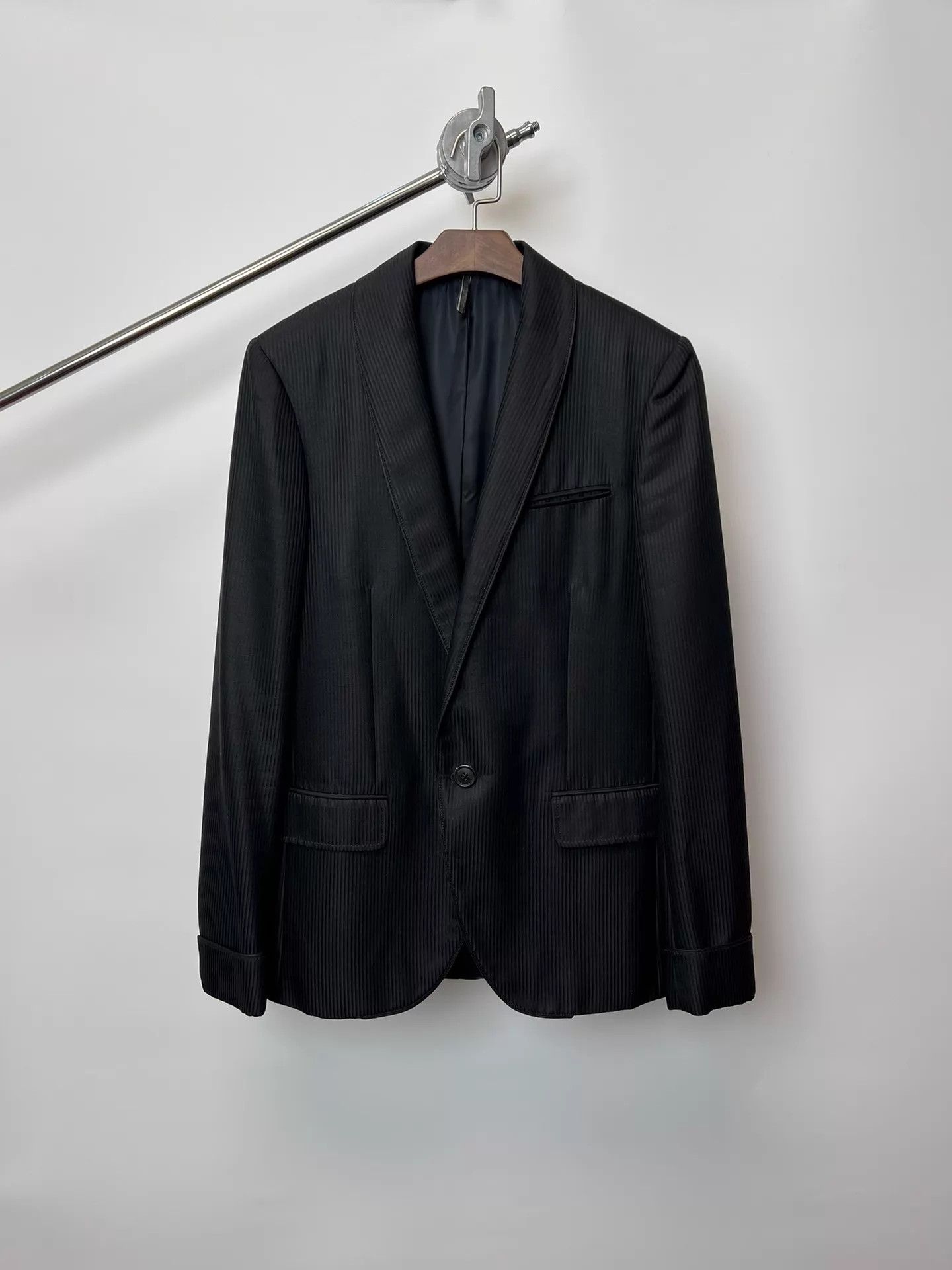 Dior Dior Homme Runway Striped Wool Blend Tailored Blazer 48 Size 48R - 1 Thumbnail