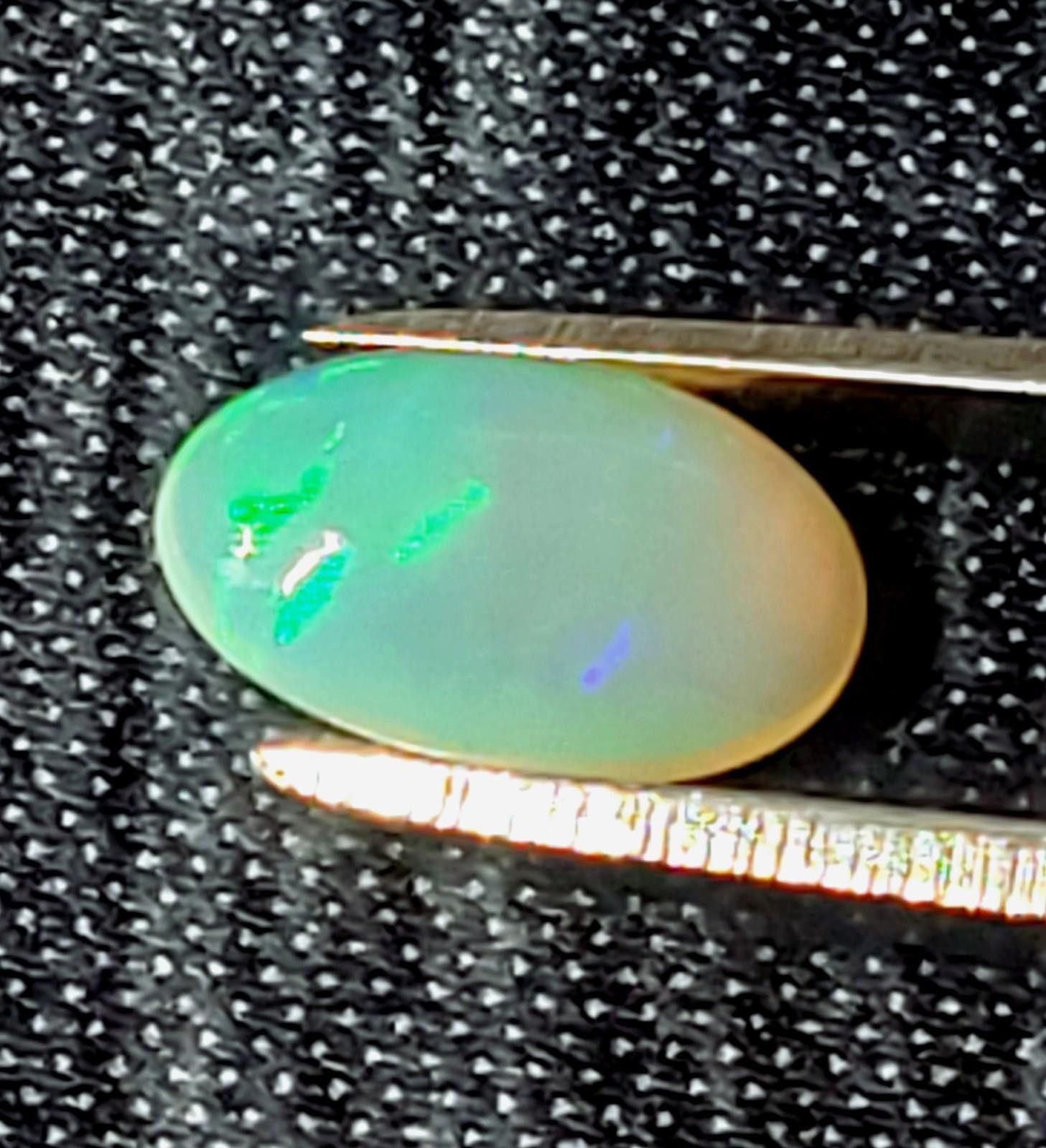 Certified Natural Opal 1.21cts Cabochon Fire Brilliant Color