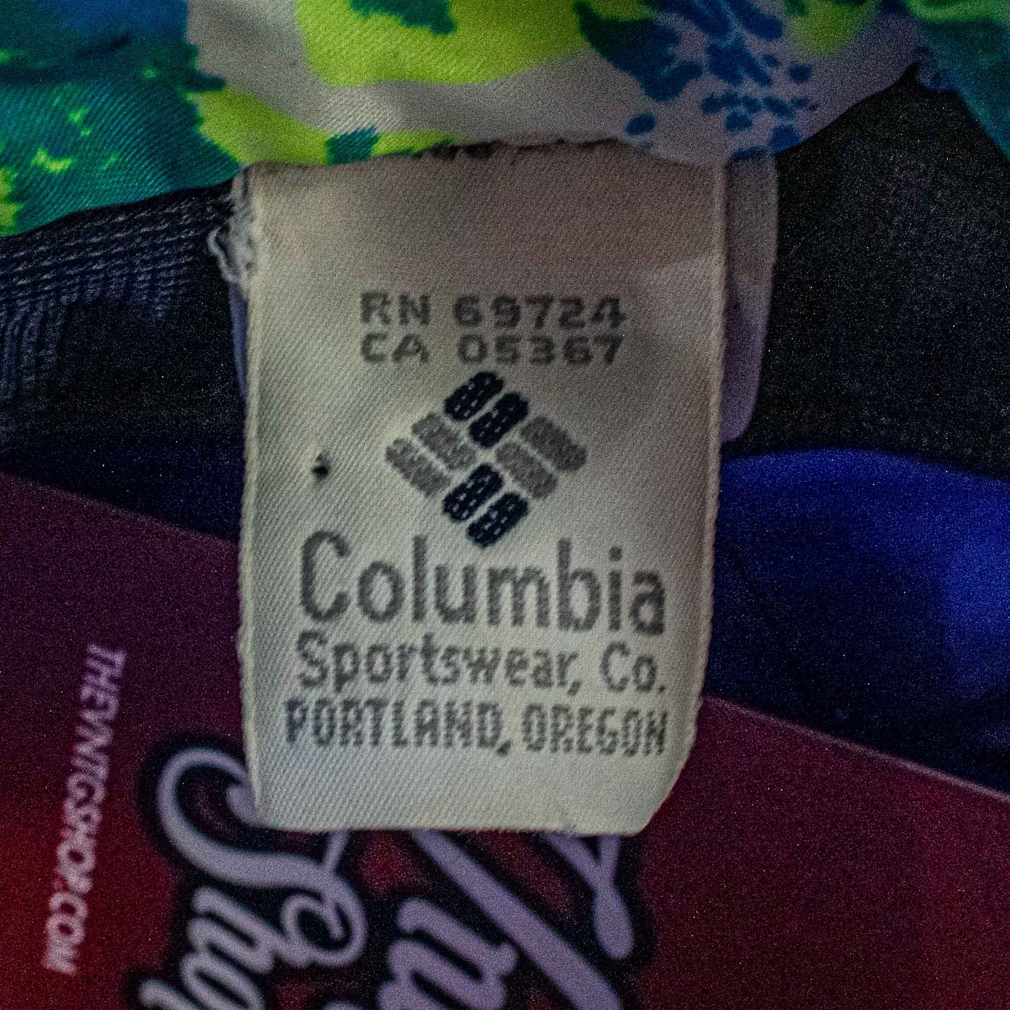 Columbia Columbia 5 Panel Trapper Hat 90s USA Quilted Neon Cap Medium Size ONE SIZE - 9 Thumbnail