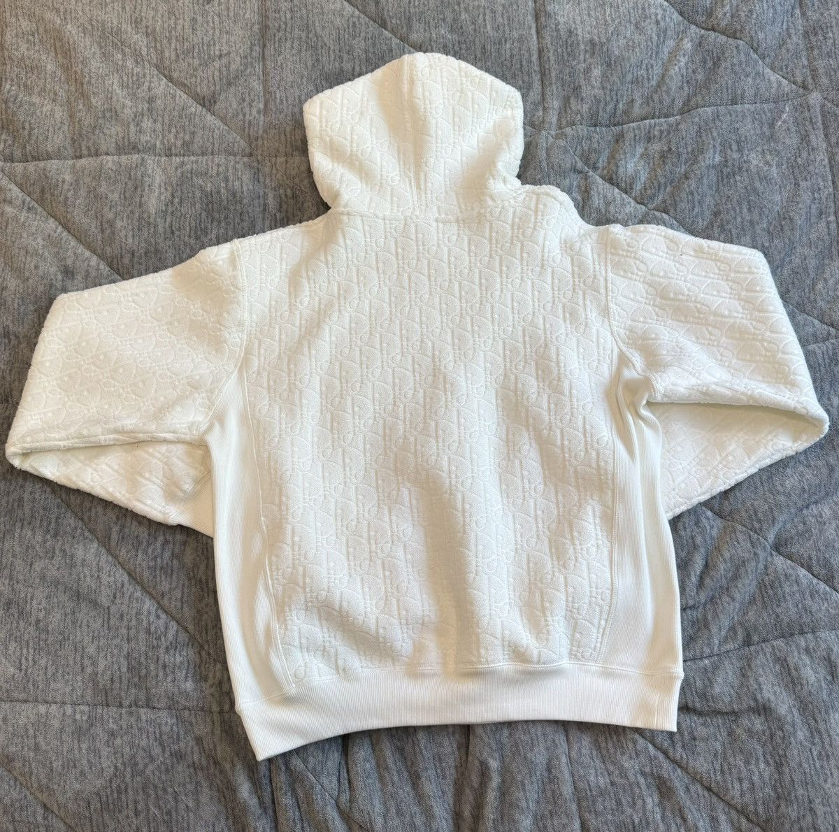 Dior Dior Oblique White Hoodie Size US L / EU 52-54 / 3 - 3 Thumbnail