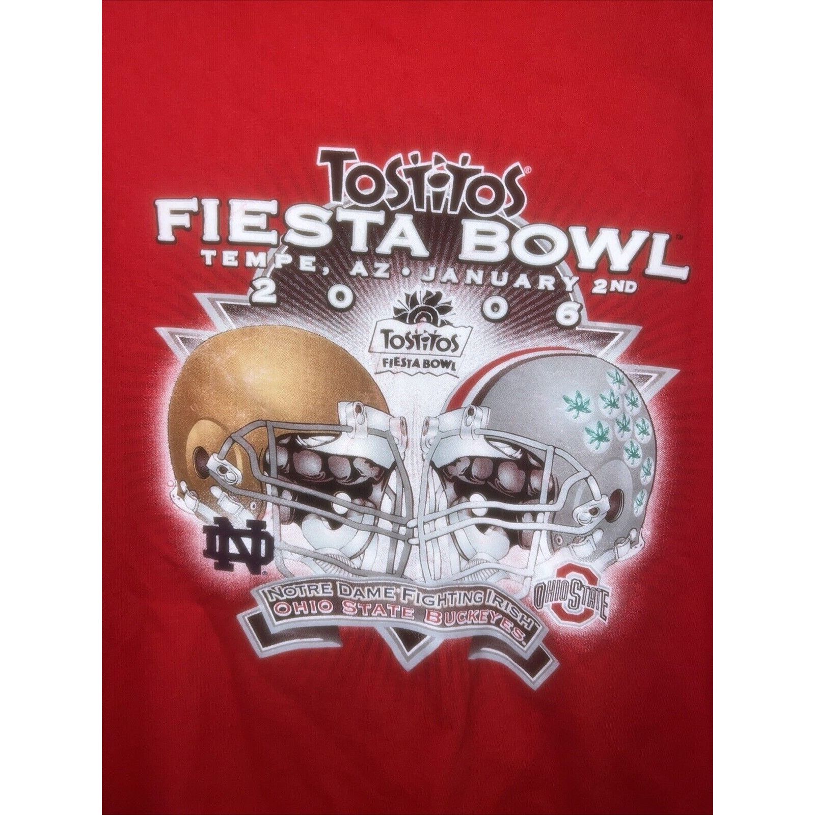 Delta Ohio State Buckeyes Long Sleeve T-Shirt Small Fiesta Bowl Size US M / EU 48-50 / 2 - 2 Thumbnail