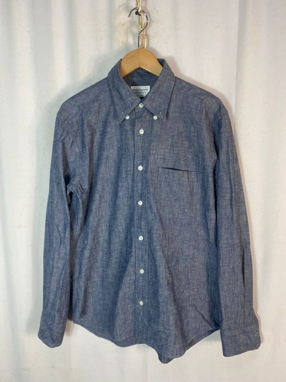 Japanese Brand × Manual Alphabet Menual alphabet selvedge button up shirt with patchwork Size US M / EU 48-50 / 2 - 1 Thumbnail
