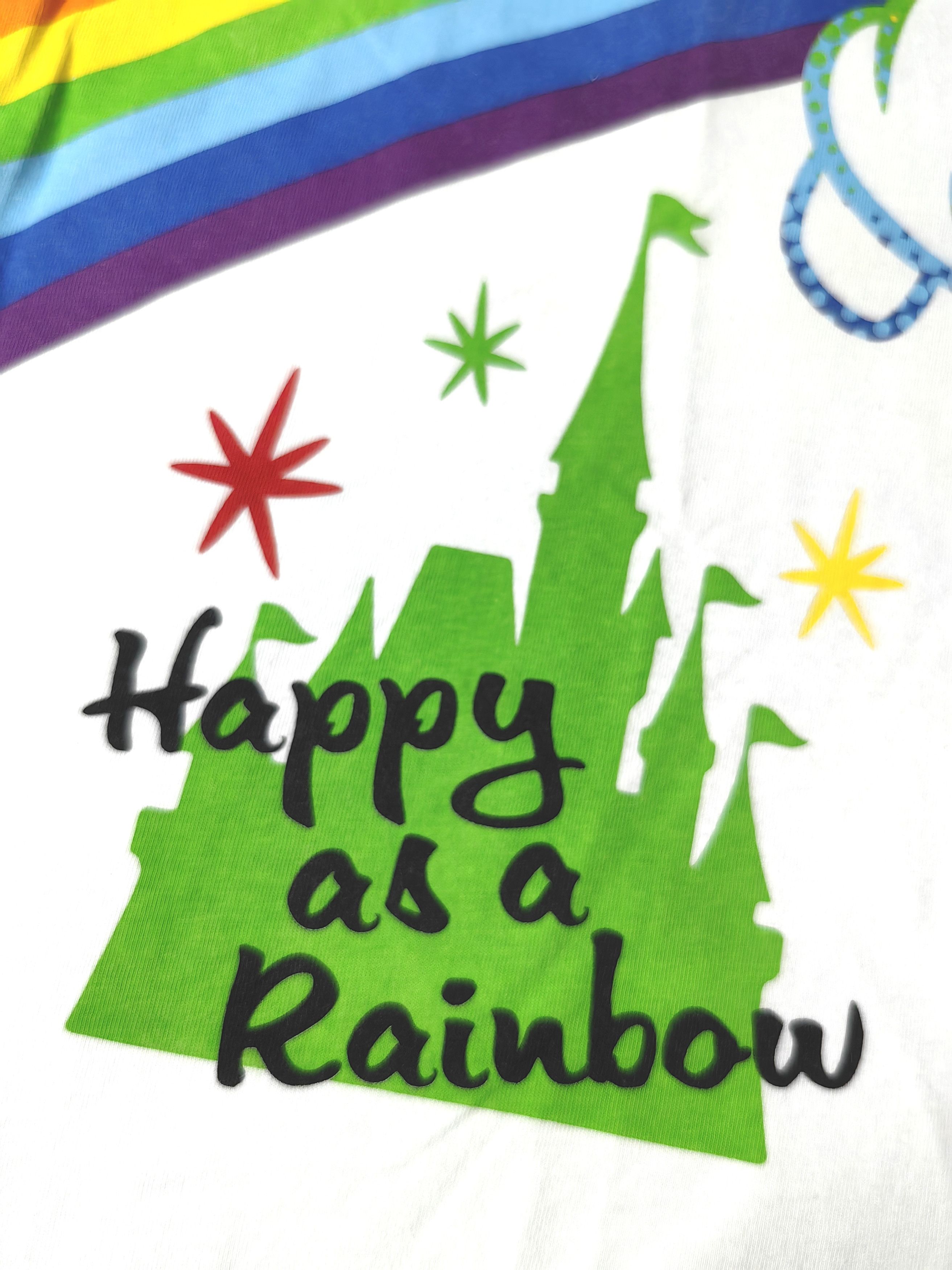 Disney Goofy Happy As A Rainbow Tokyo Disney Resort Tshirt Size US L / EU 52-54 / 3 - 4 Thumbnail