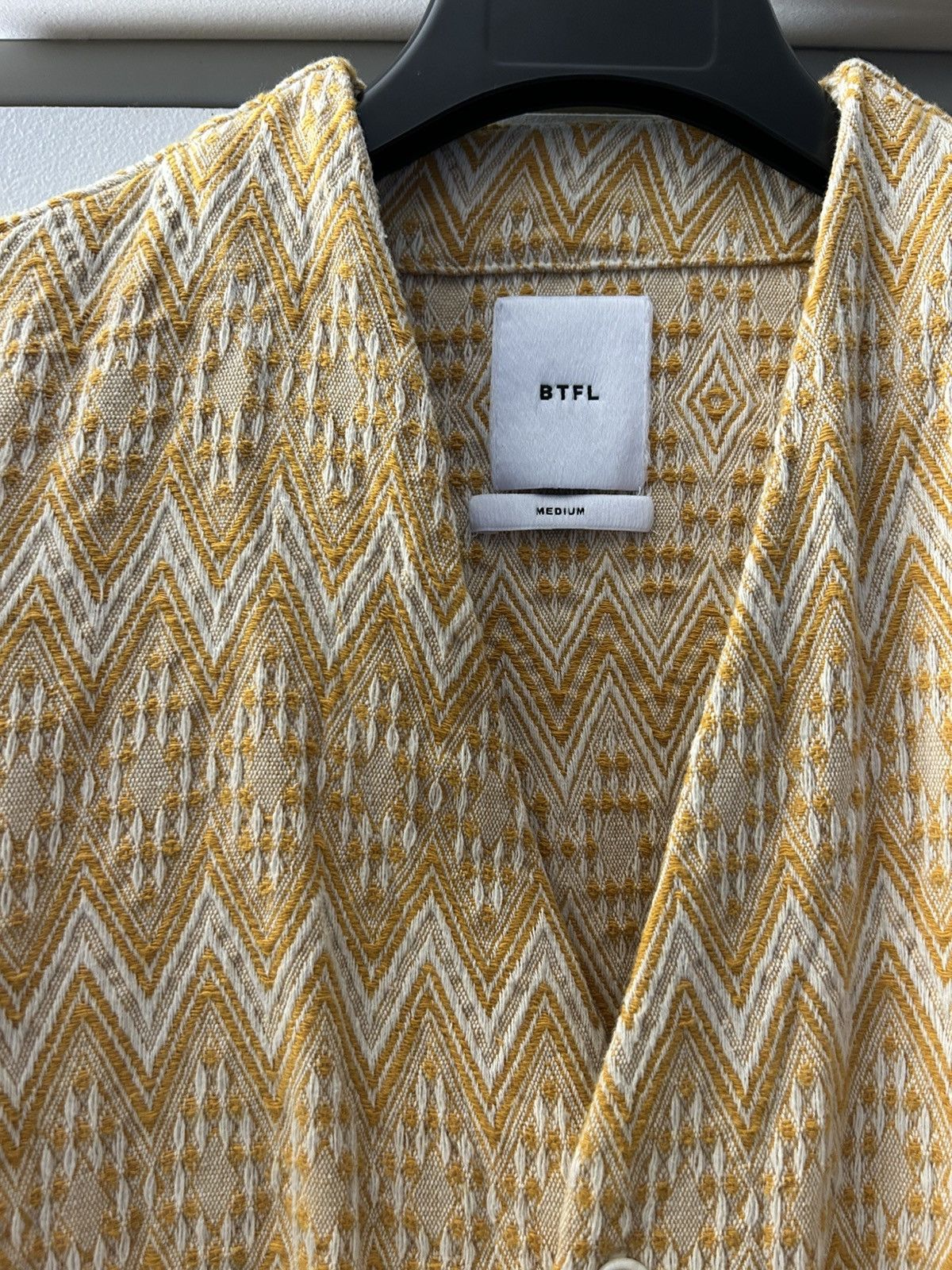 BTFL Yellow Hand Woven BTFL Cardigan - Medium Size US M / EU 48-50 / 2 - 2 Thumbnail