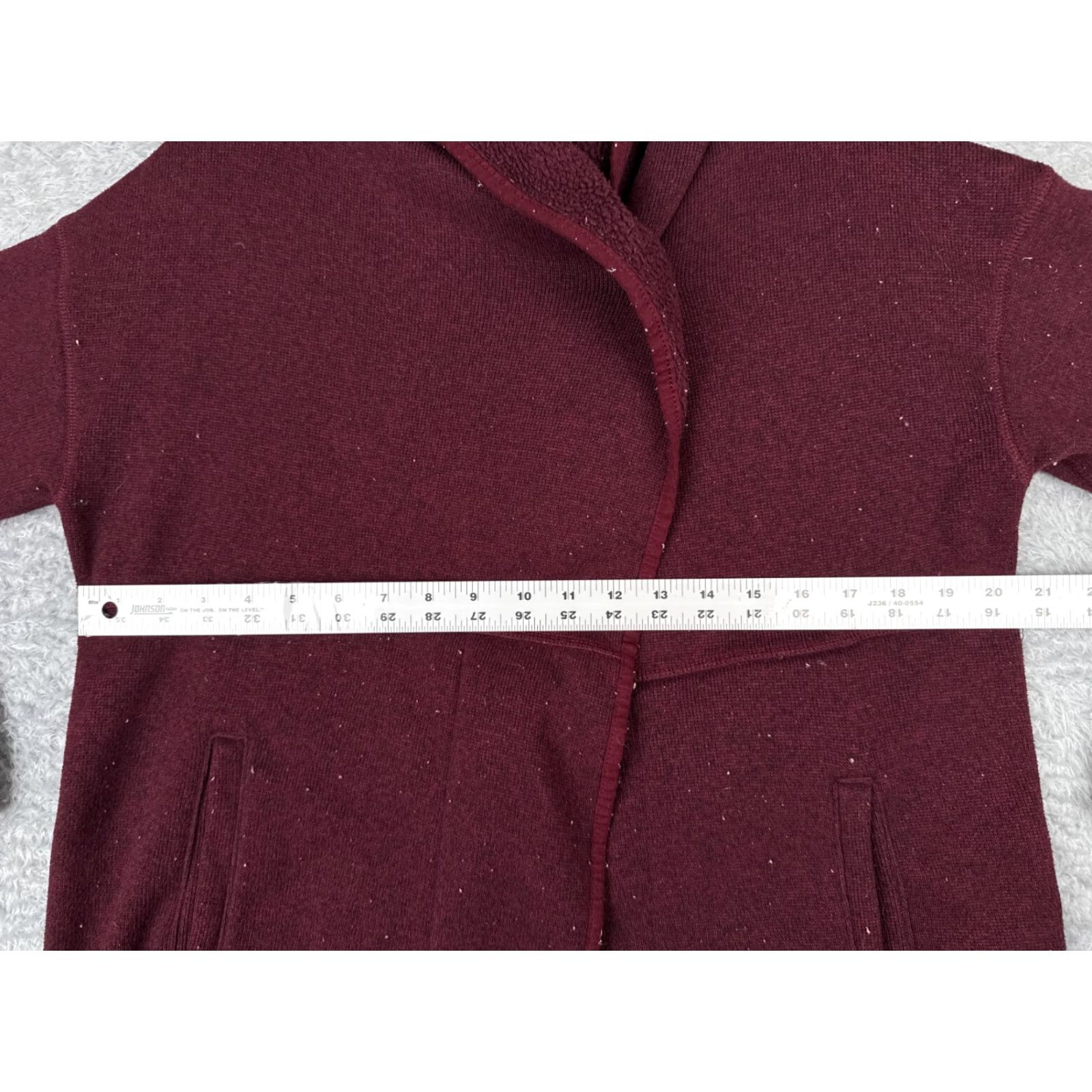 The North Face The North Face Sweater Cardigan Womens XS Red Hooded Knit Shell Logo Casual Buttonless Wrap Mock Neck A Size XS / US 0-2 / IT 36-38 - 6 Thumbnail