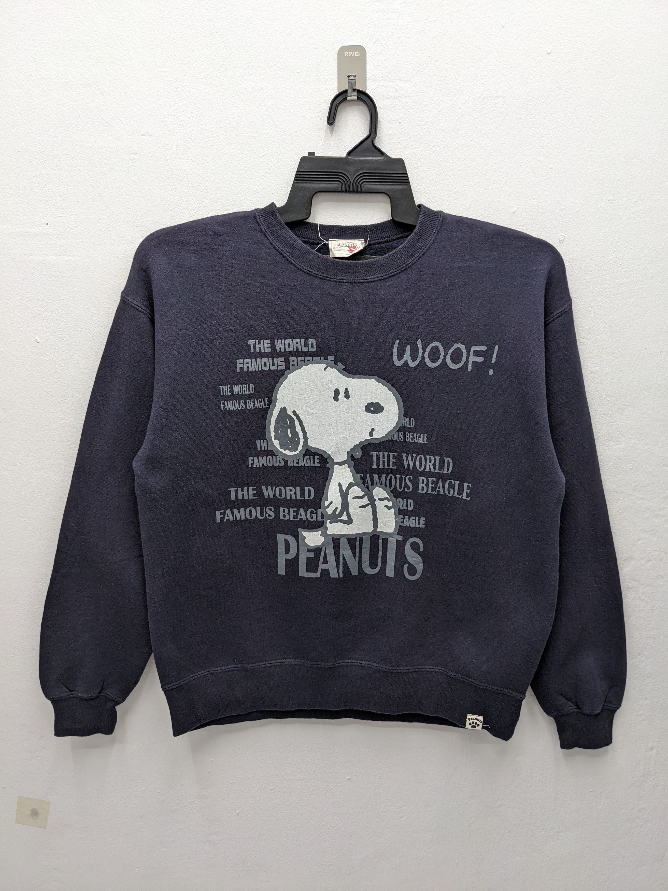 Peanuts Vintage 90s Peanuts Snoopy Navy Blue Crewneck Size US M / EU 48-50 / 2 - 2 Thumbnail