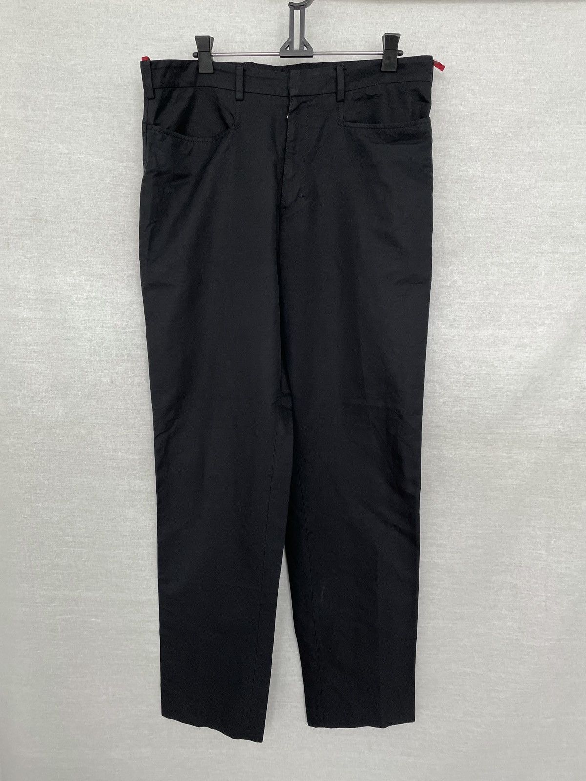 Prada Prada Black Trousers Fine Twill Wool Made in Italy Size US 34 / EU 50 - 1 Thumbnail