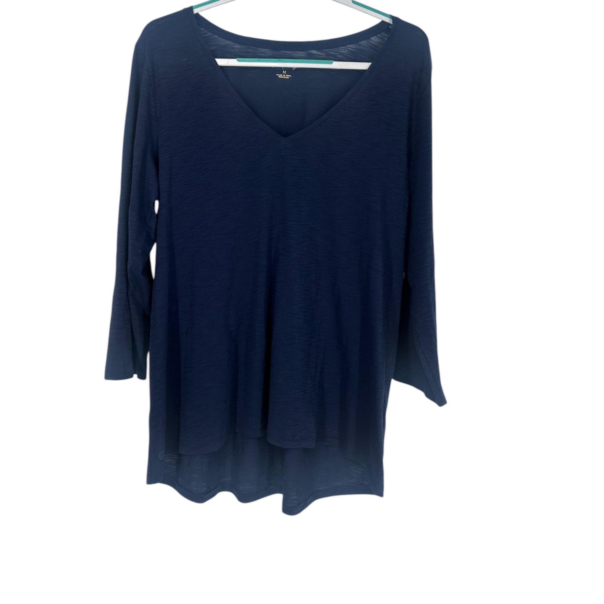 Lilly Pulitzer Lilly Pulitzer Women Navy Blue Coastal Shirt Medium 3/4 Slee Size M / US 6-8 / IT 42-44 - 1 Thumbnail