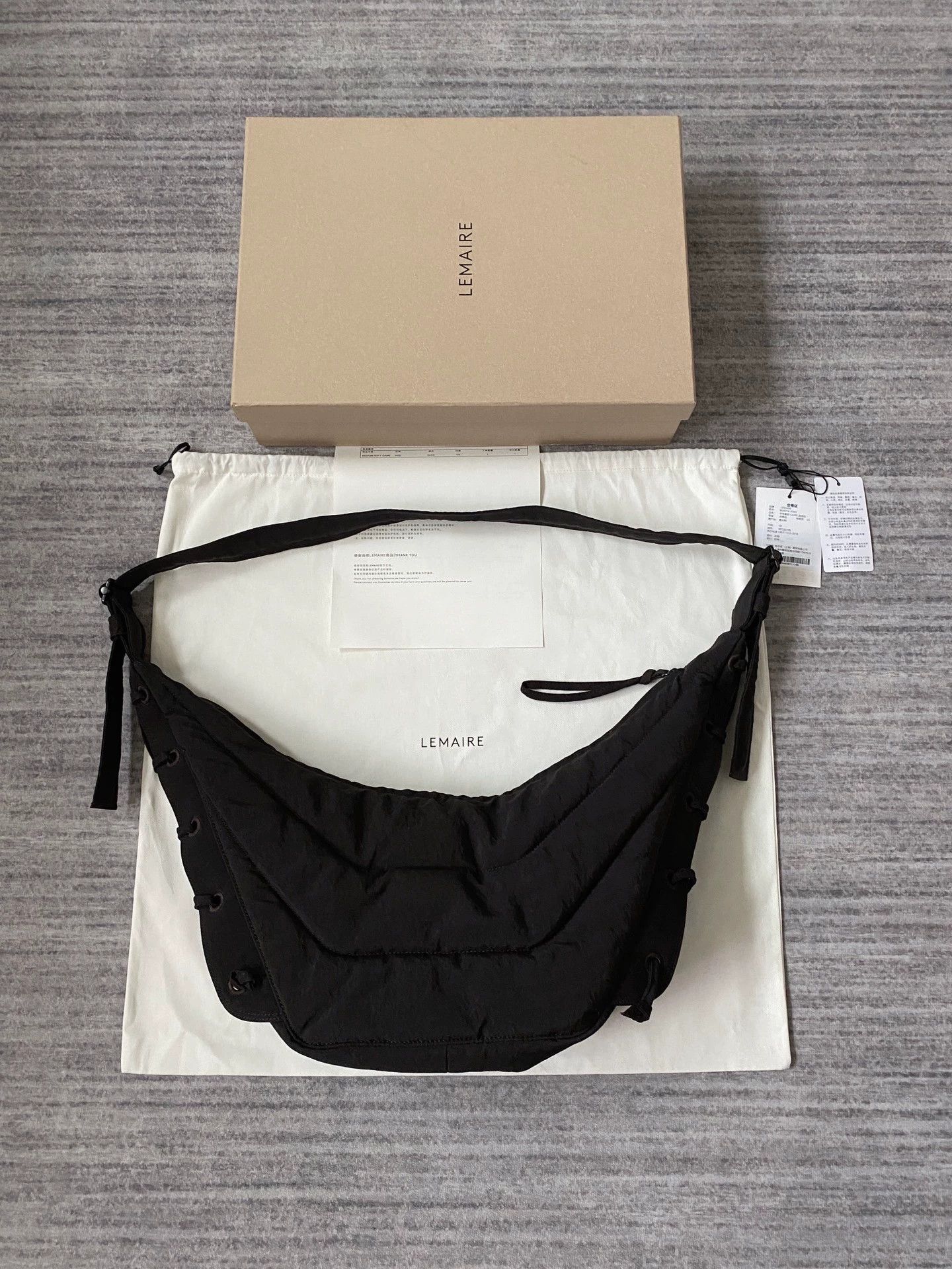 Lemaire Lemaire Soft Game Dark Choc Crossbody M 10/10 Size ONE SIZE - 2 Thumbnail