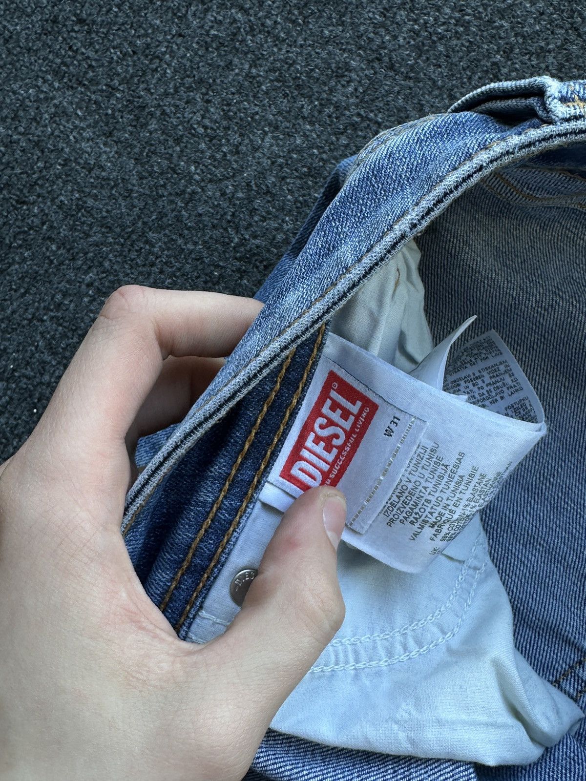 Diesel 🚨 RARE DIESEL MEN DENIM JEANS AVANT GARDE IFSIXWASNINE Y2K Size US 32 / EU 48 - 10 Thumbnail