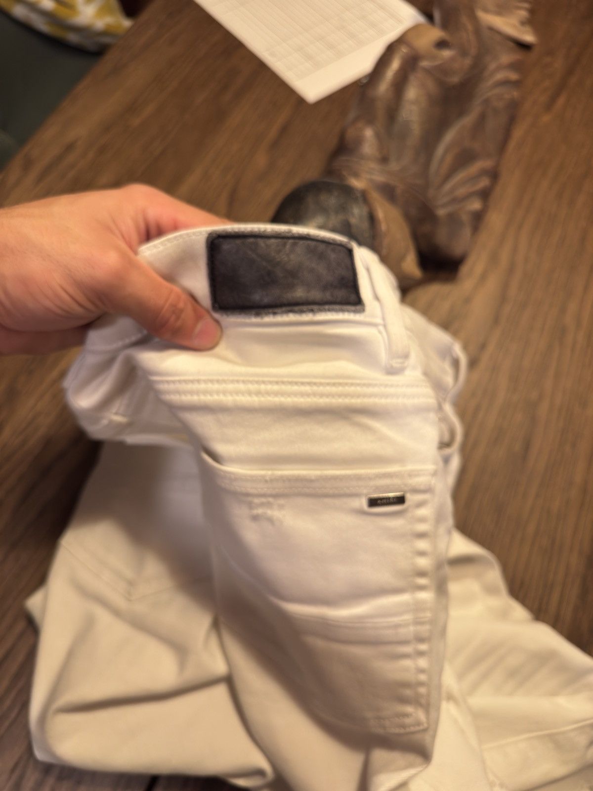 Amiri Crazy!! Amiri jeans white patch mx1’s Size US 30 / EU 46 - 13 Thumbnail