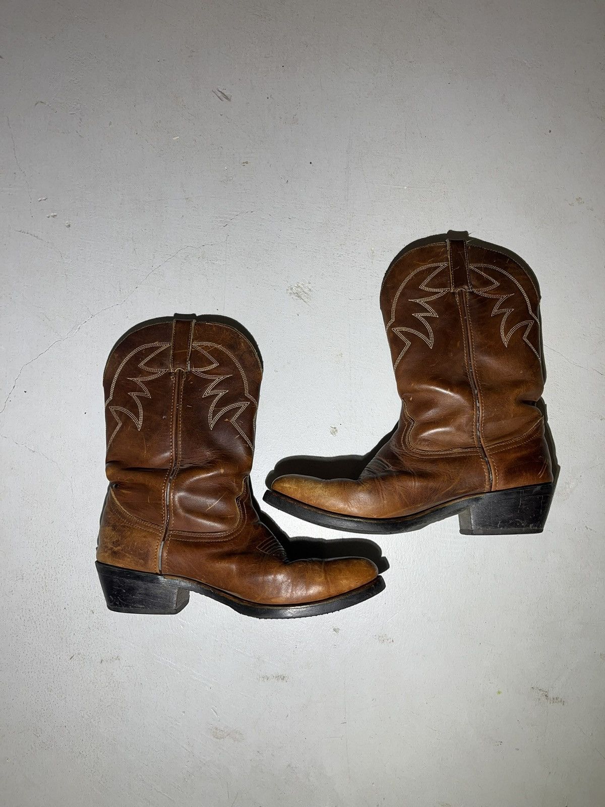Other Vitnage mens leather western cowboy boots Size US 9 / EU 42 - 3 Thumbnail