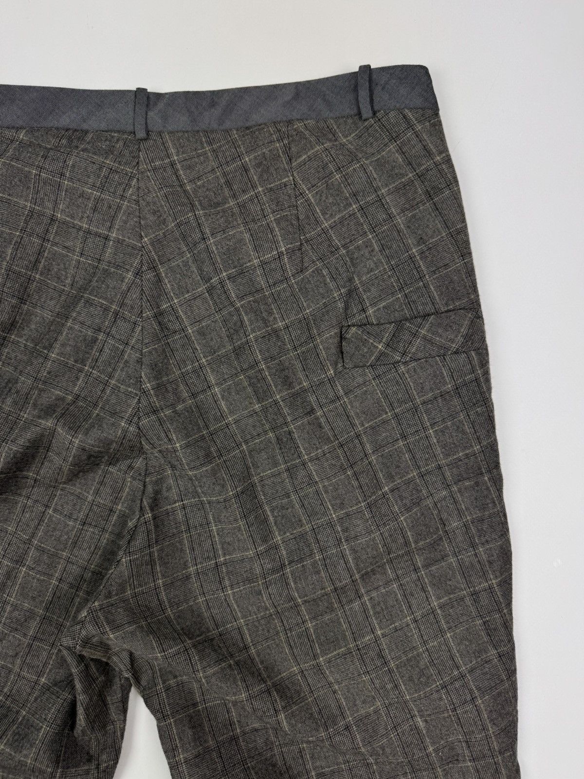 Other Repaired Umit Unal Wool Design Check Women’s Pants Size 34" / US 12 / IT 48 - 14 Thumbnail