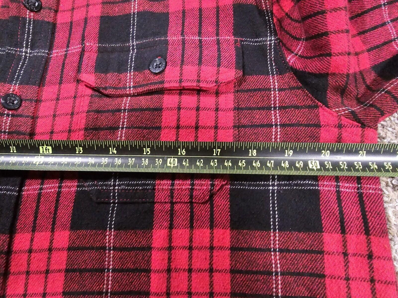 Rainforest Rainforest Men's Heavyweight Flannel Shirt Black/Red Plaid M Size US M / EU 48-50 / 2 - 7 Thumbnail