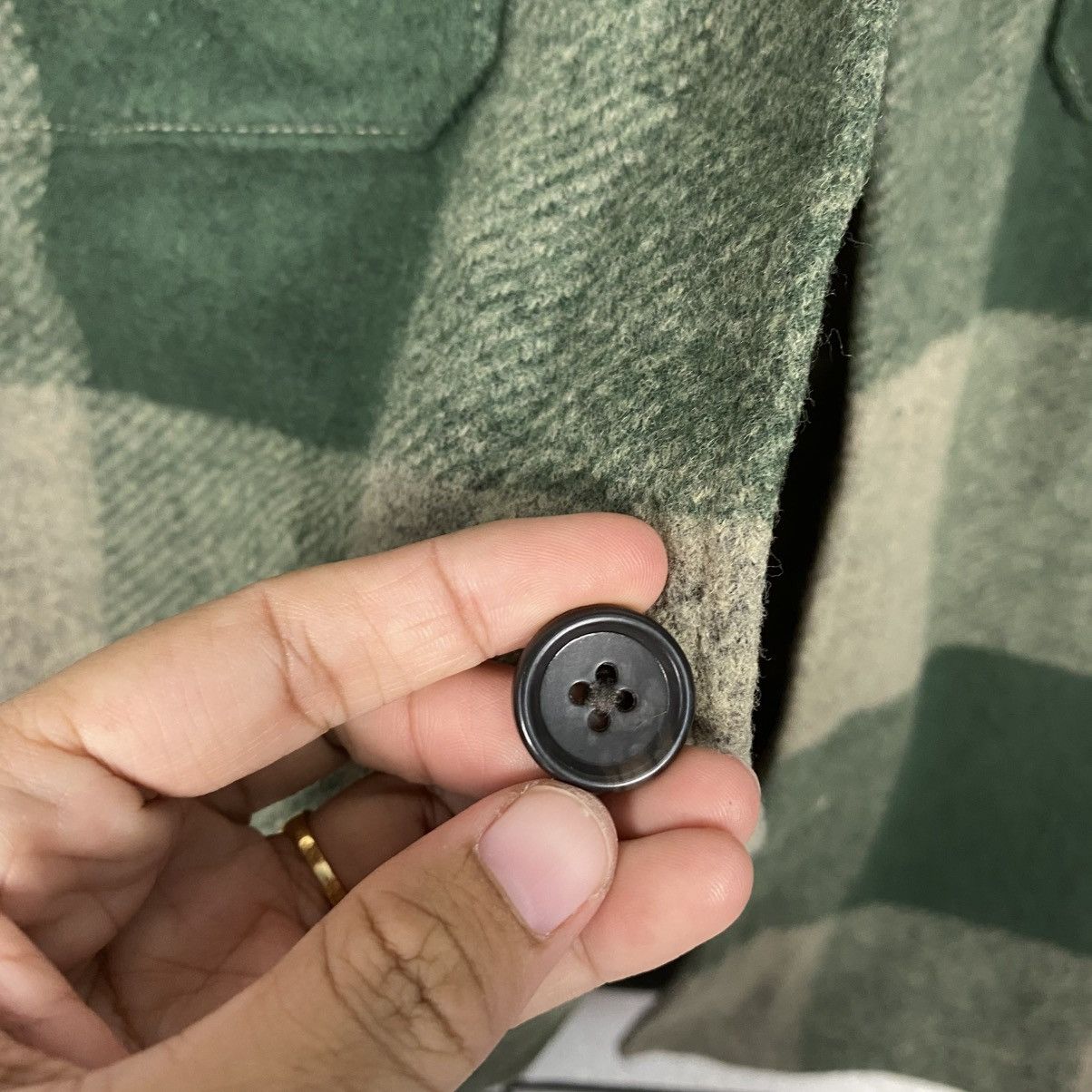 Japanese Brand Vintage Wool Button Jacket Tartan Design Uniqlo Issey Miyake Size US L / EU 52-54 / 3 - 17 Thumbnail