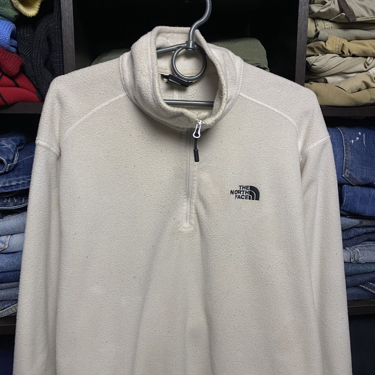 The North Face Mens The North Face small logo y2k outdoor fleece sweatshirt Size US XL / EU 56 / 4 - 2 Thumbnail