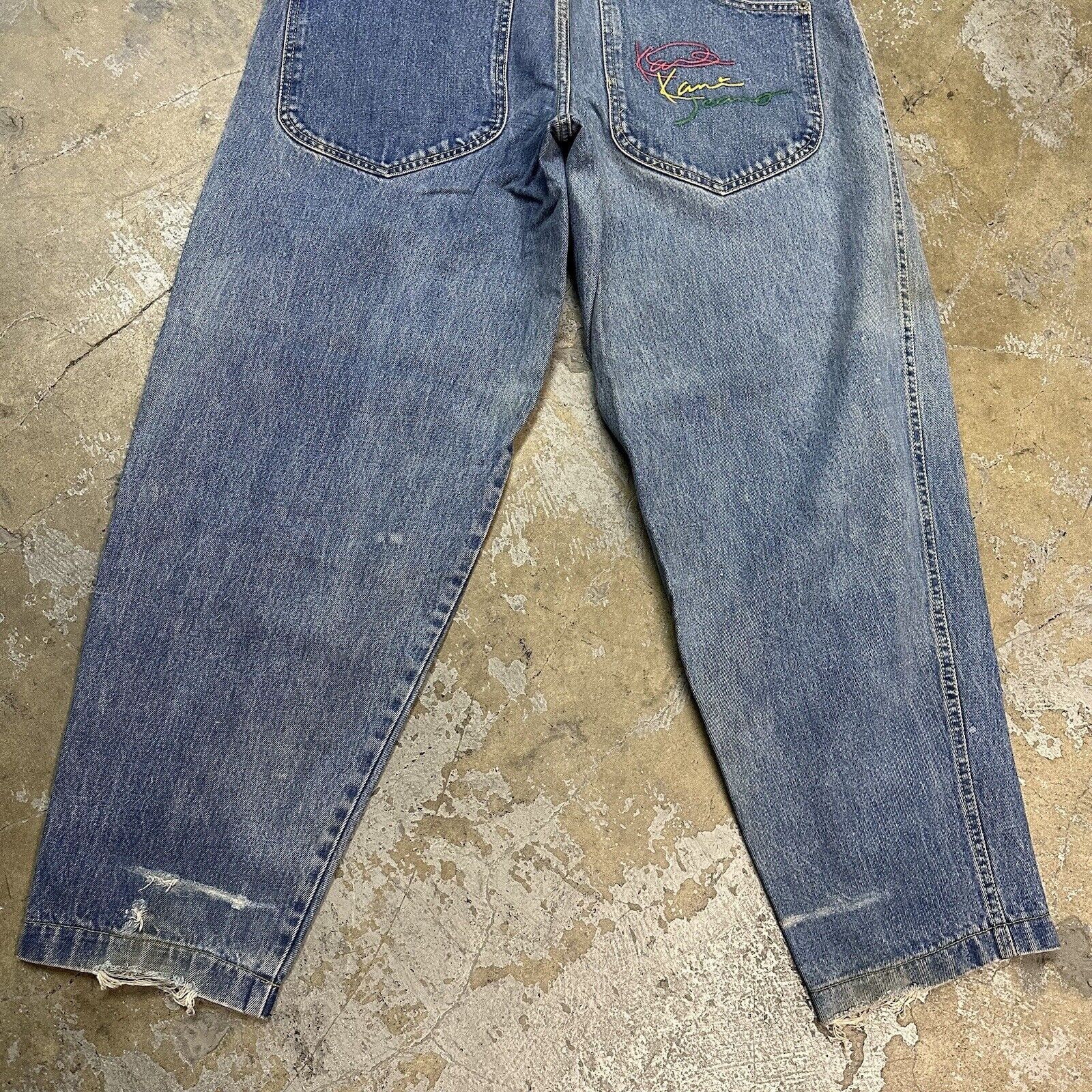 JNCO × Karl Kani × Pelle Pelle Vintage 90s Karl Kani Baggy Denim Jeans Size 36 Made In USA Size US 36 / EU 52 - 6 Thumbnail