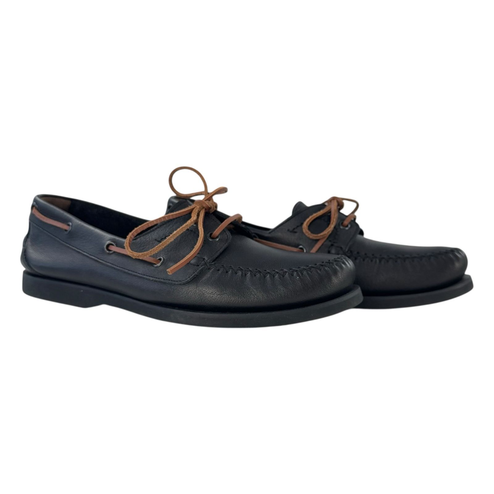 Bottega Veneta Bottega Veneta Leather Boat Shoes Size US 8 / EU 41 - 1 Thumbnail