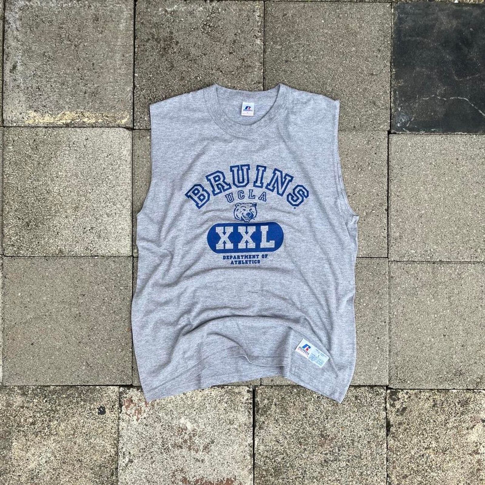 Russell Athletic UCLA Russell Athletic Grey Muscle Tank Bear Center Logo Size US L / EU 52-54 / 3 - 2 Thumbnail