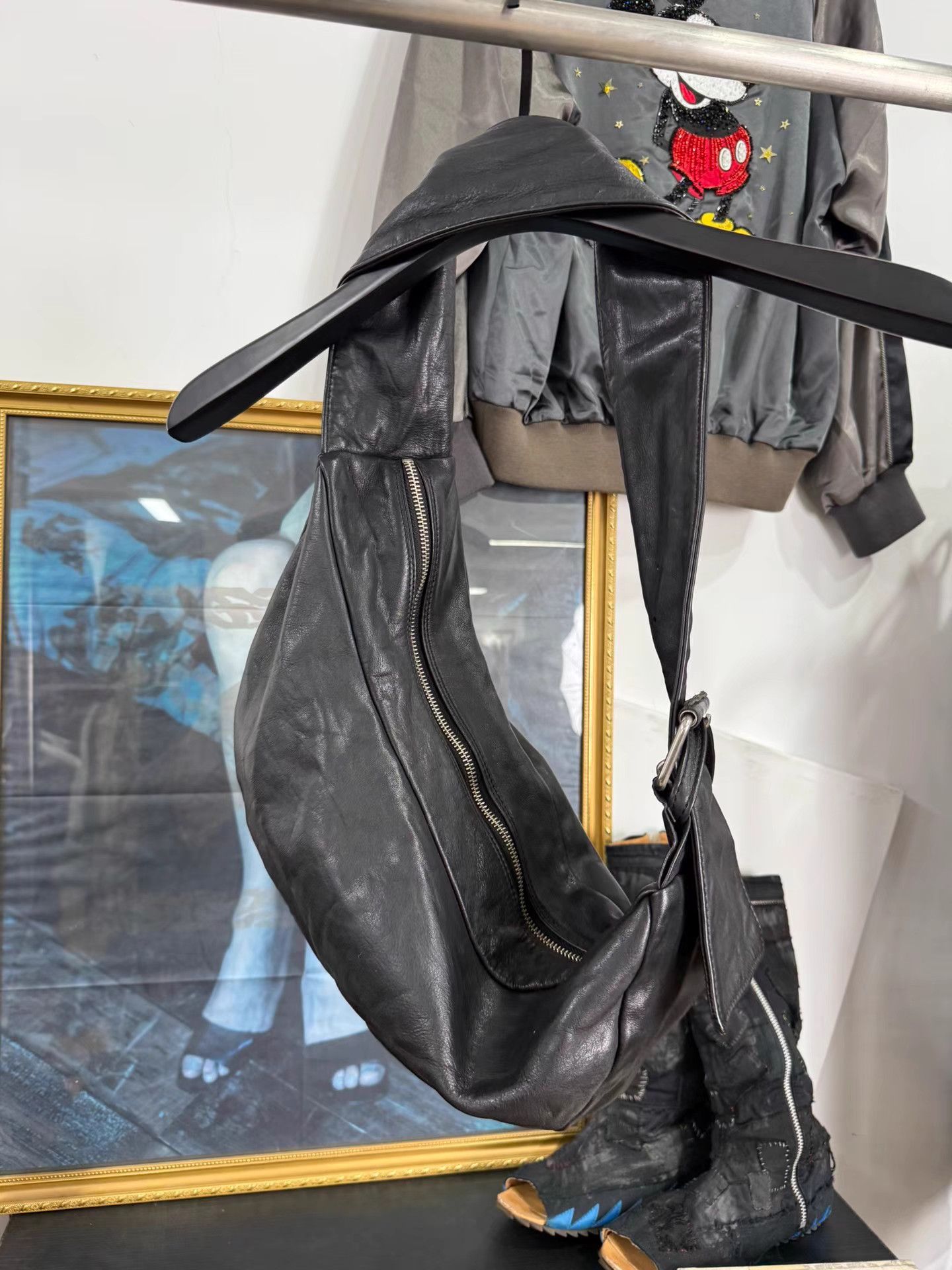 Yohji Yamamoto Yohji Yamamoto Y's Gyoza Dumpling Bag K20 Size ONE SIZE - 5 Thumbnail