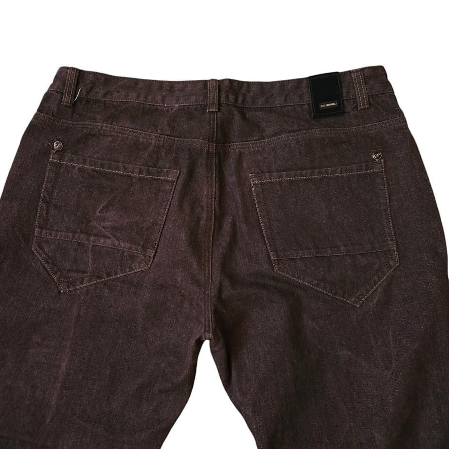 Vintage Vintage Southpole Jeans Mens Size 42x32 Brown Y2K Wide Leg Size US 42 / EU 58 - 4 Thumbnail