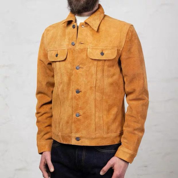 DOUBLE HELIX The Boxer Suede Horsehide Jacket sz 40 Size US M / EU 48-50 / 2 - 1 Thumbnail