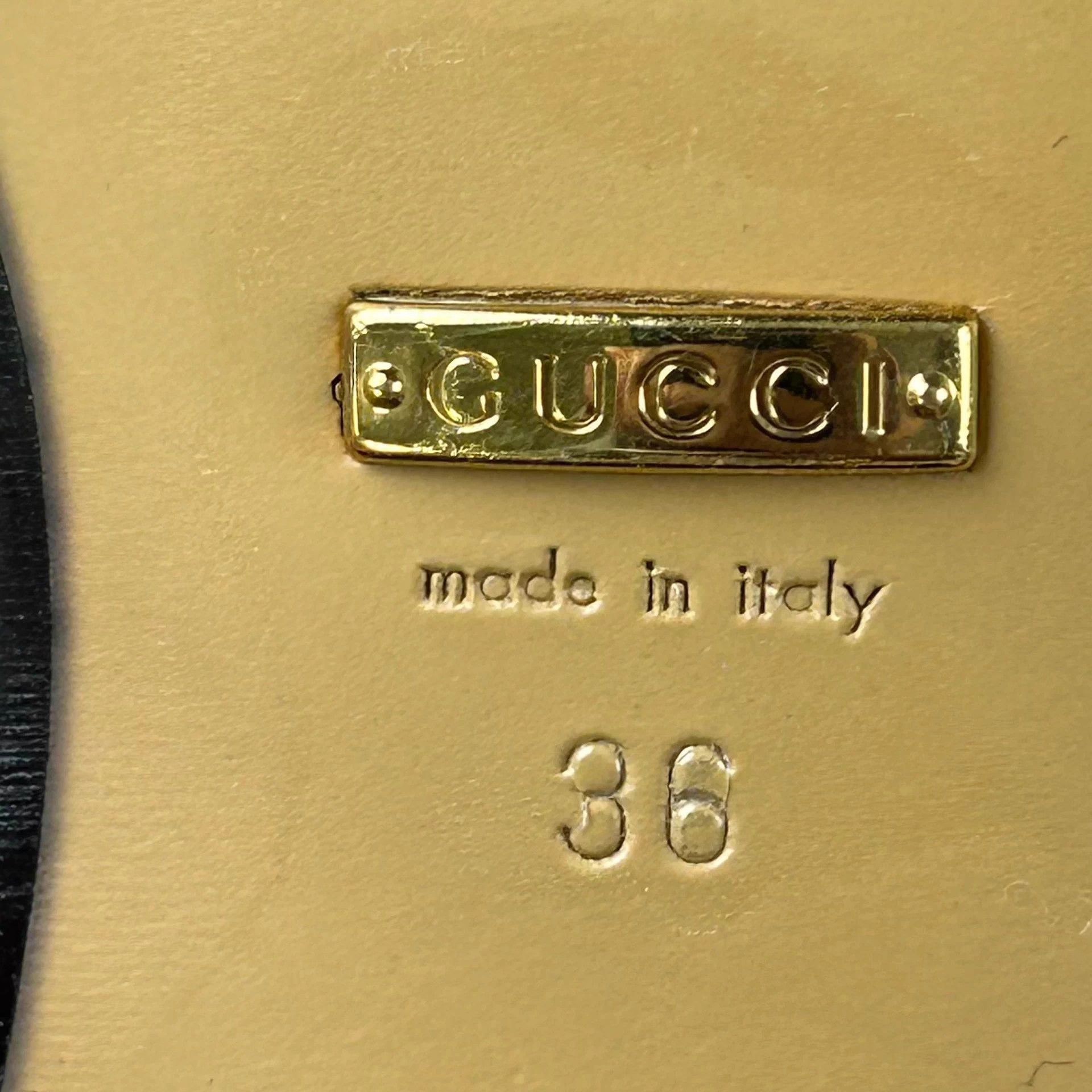 Gucci Gucci Black Loafer GG Pearl Tassel 36 Size US 5 / IT 35 - 7 Thumbnail
