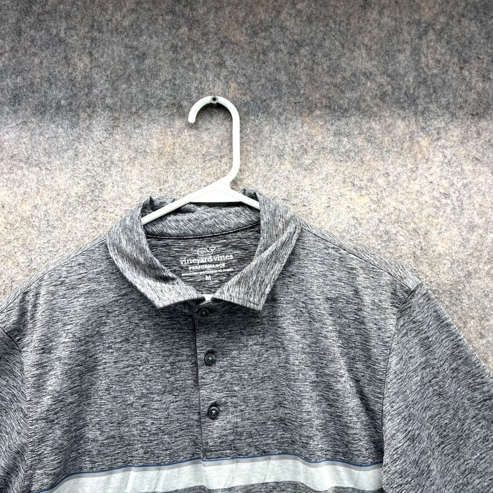 Vineyard Vines Vineyard Vines Polo Shirt Mens Medium Heather Gray Performance Golf Stretch Shirt Mens Regular Short Sleeve Gray 40 in Chest Size US M / EU 48-50 / 2 - 3 Thumbnail