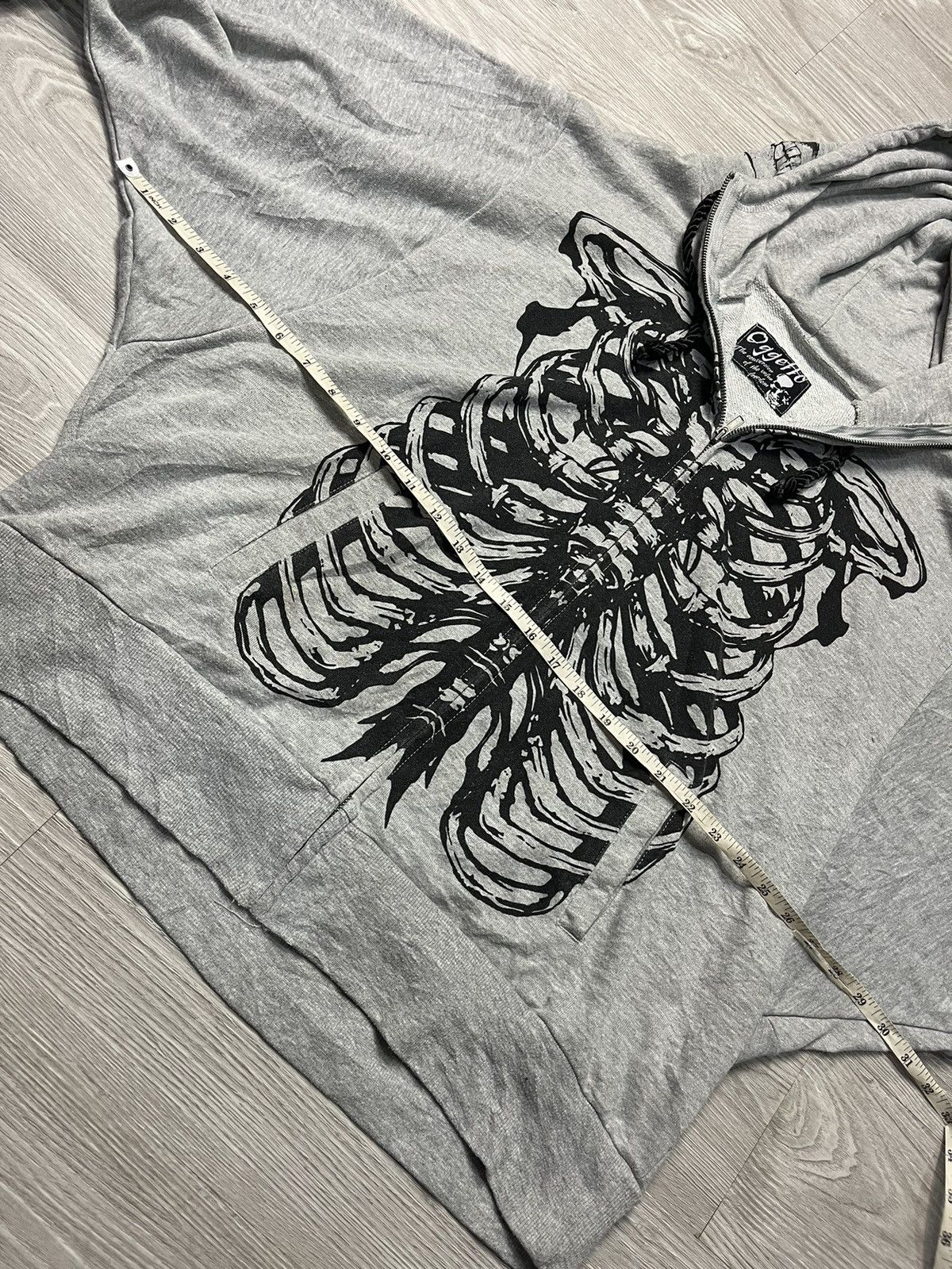 Japanese Brand × Seditionaries OGETTO Skull Graphic Printed Zipper Hoodie Size L / US 10 / IT 46 - 8 Thumbnail