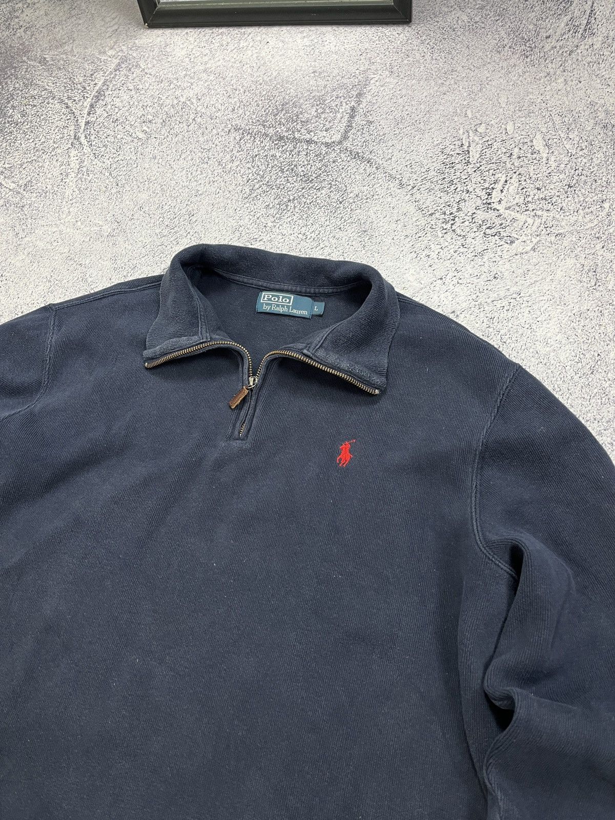 Polo Ralph Lauren × Vintage Vintage 90’s Polo Ralph Lauren Sweater Quarter Zip Old Money Size US L / EU 52-54 / 3 - 5 Thumbnail