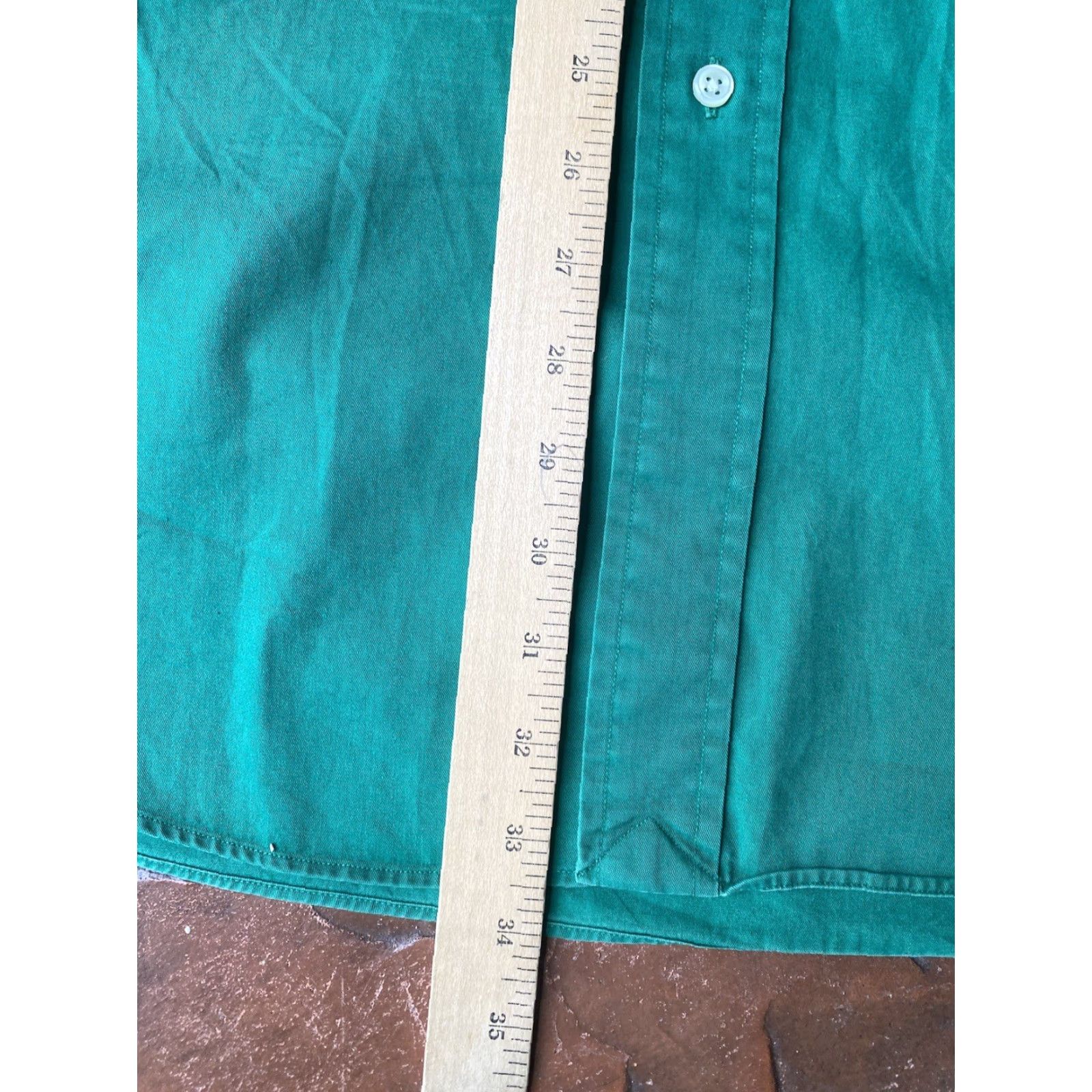 Polo Ralph Lauren VINTAGE Polo Ralph Lauren Blake Button Short Sleeve Shirt Men’s Large Green Size US L / EU 52-54 / 3 - 8 Thumbnail