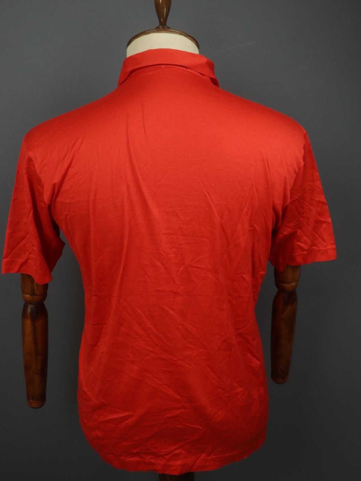 Givenchy Givenchy Red Cotton Collared Popover Polo Shirt Size L Size US L / EU 52-54 / 3 - 9 Thumbnail