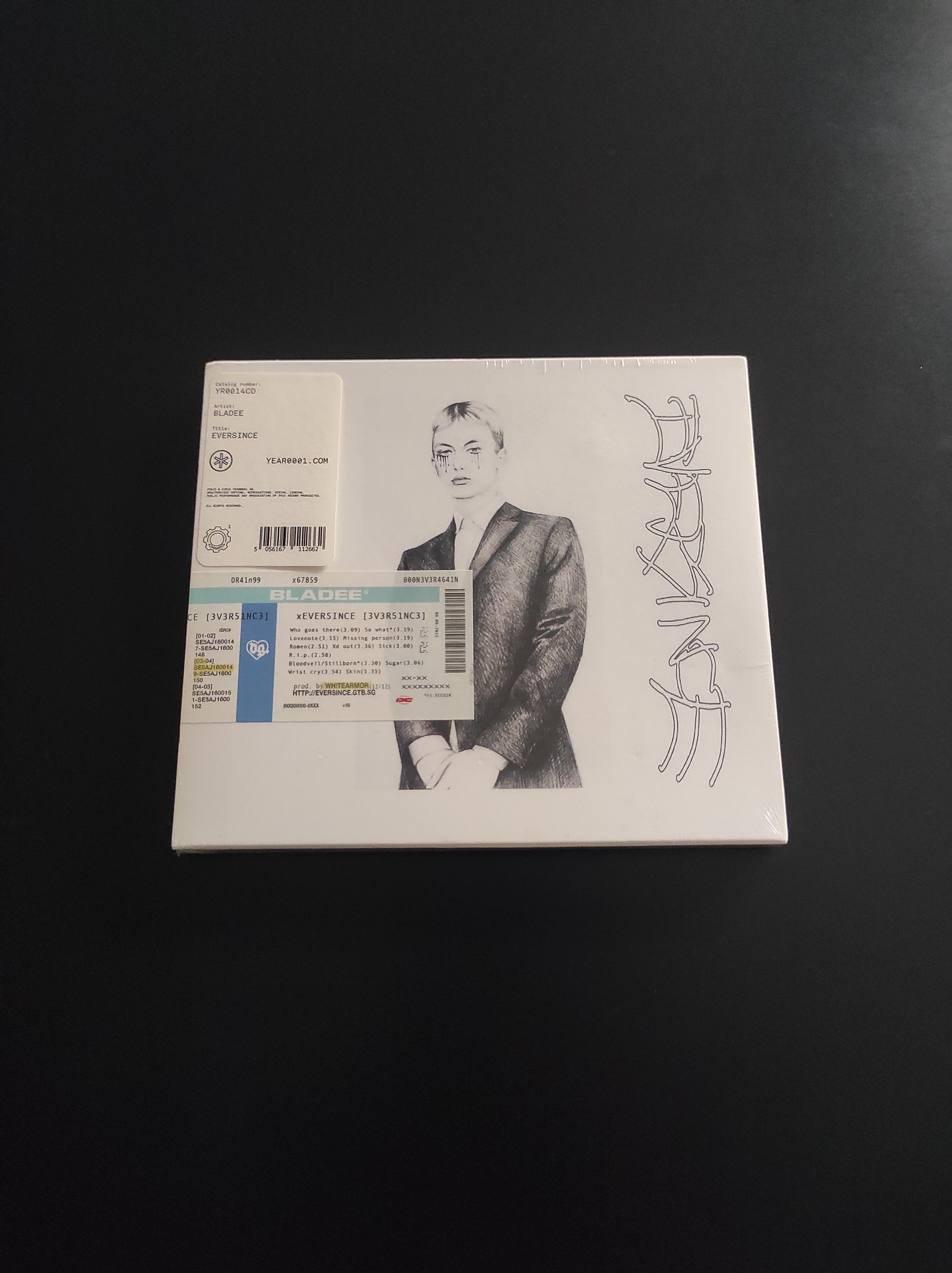 image of Drain Gang x Sad Boys Bladee Eversince Cd Sealed in White, Men's