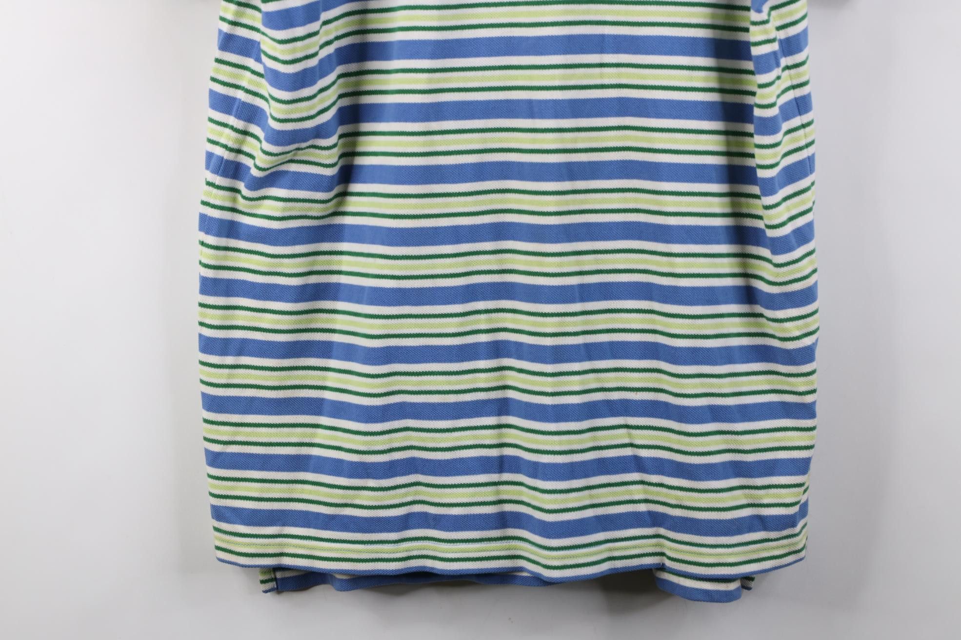 Polo Ralph Lauren Vintage 90s Ralph Lauren Box Logo Striped Knit Golf Polo Size US M / EU 48-50 / 2 - 3 Thumbnail