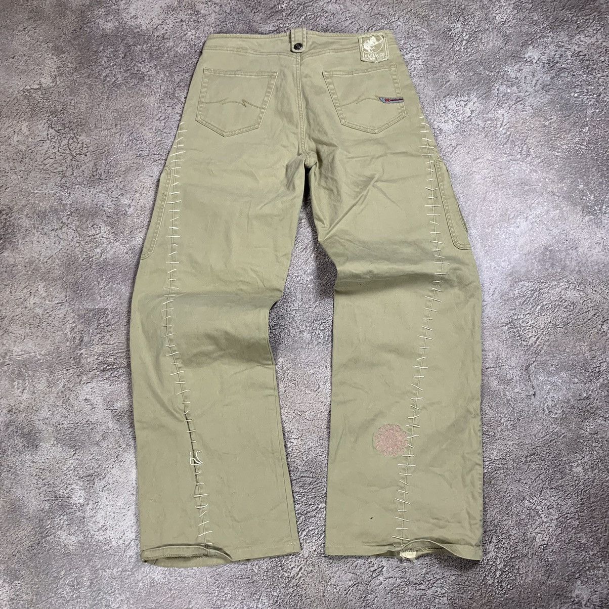 Vintage Vintage 90s Baggy Cargo Pants Flared Parachute Streetwear 31 Size US 31 - 7 Thumbnail