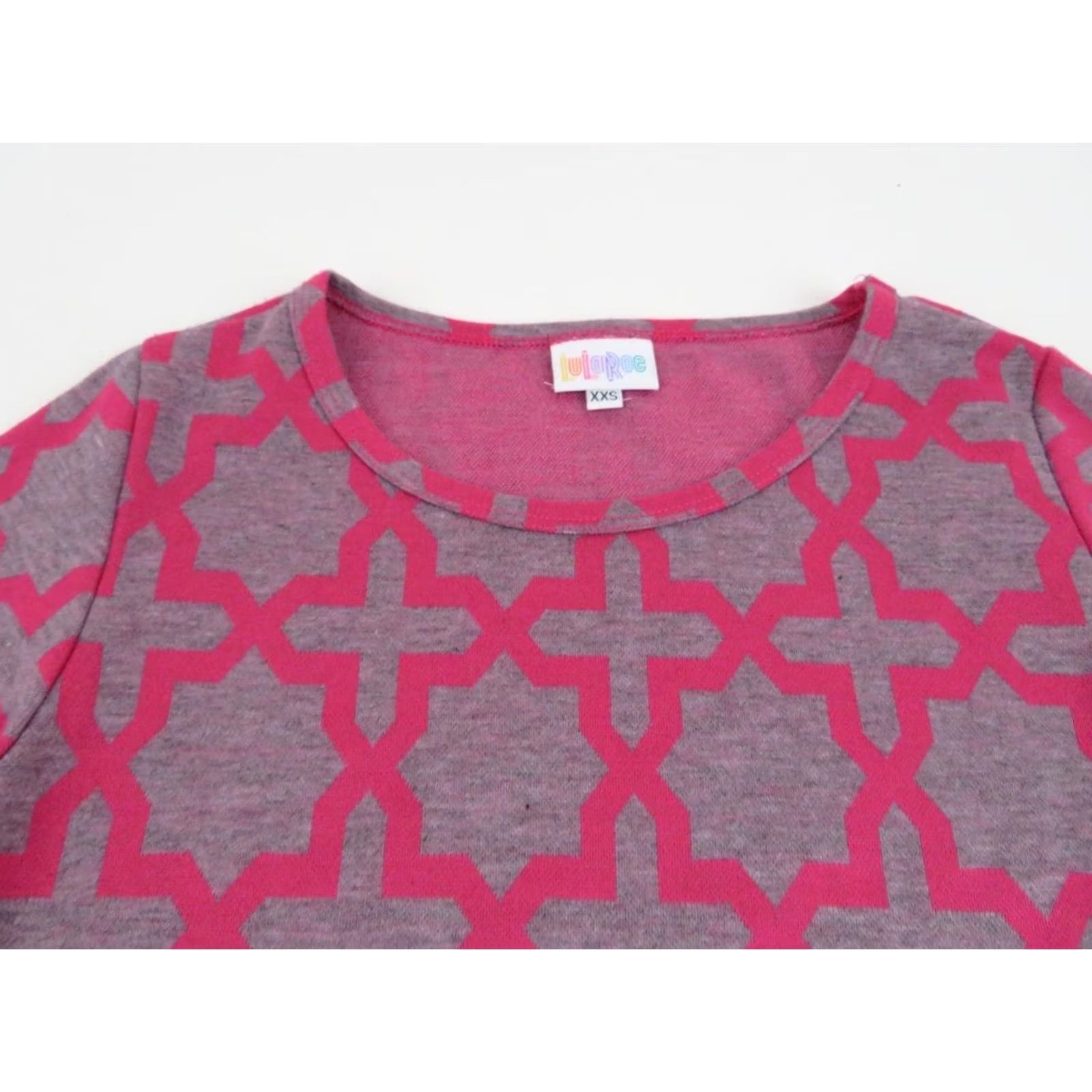 Vintage LuLaRoe Dress Pink Geometric Julia Dress 2XS 2XS Women's Pink Geometric Julia Dress Vintage LuLaRoe Size XXS / US 00 / IT 34 - 3 Thumbnail