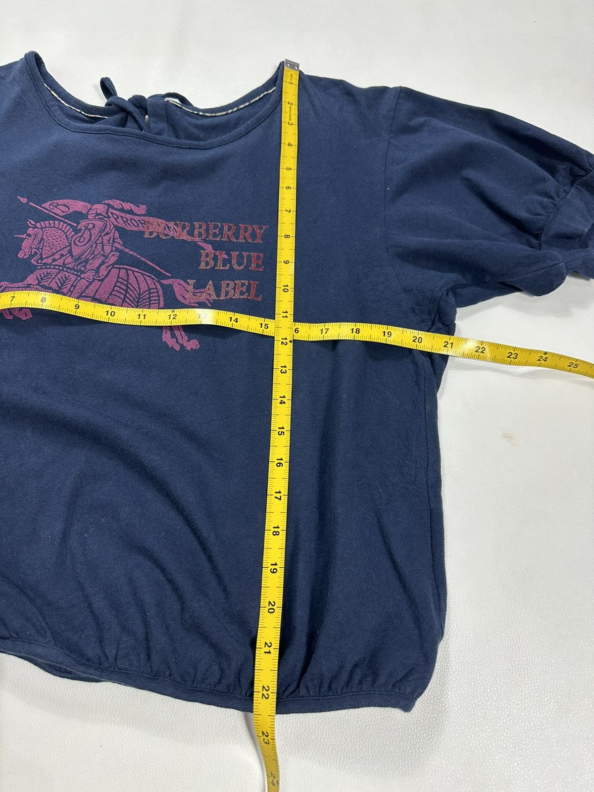 Burberry × Vintage Burberry Blue Label Big Logo Tshirt Size XS / US 0-2 / IT 36-38 - 8 Thumbnail