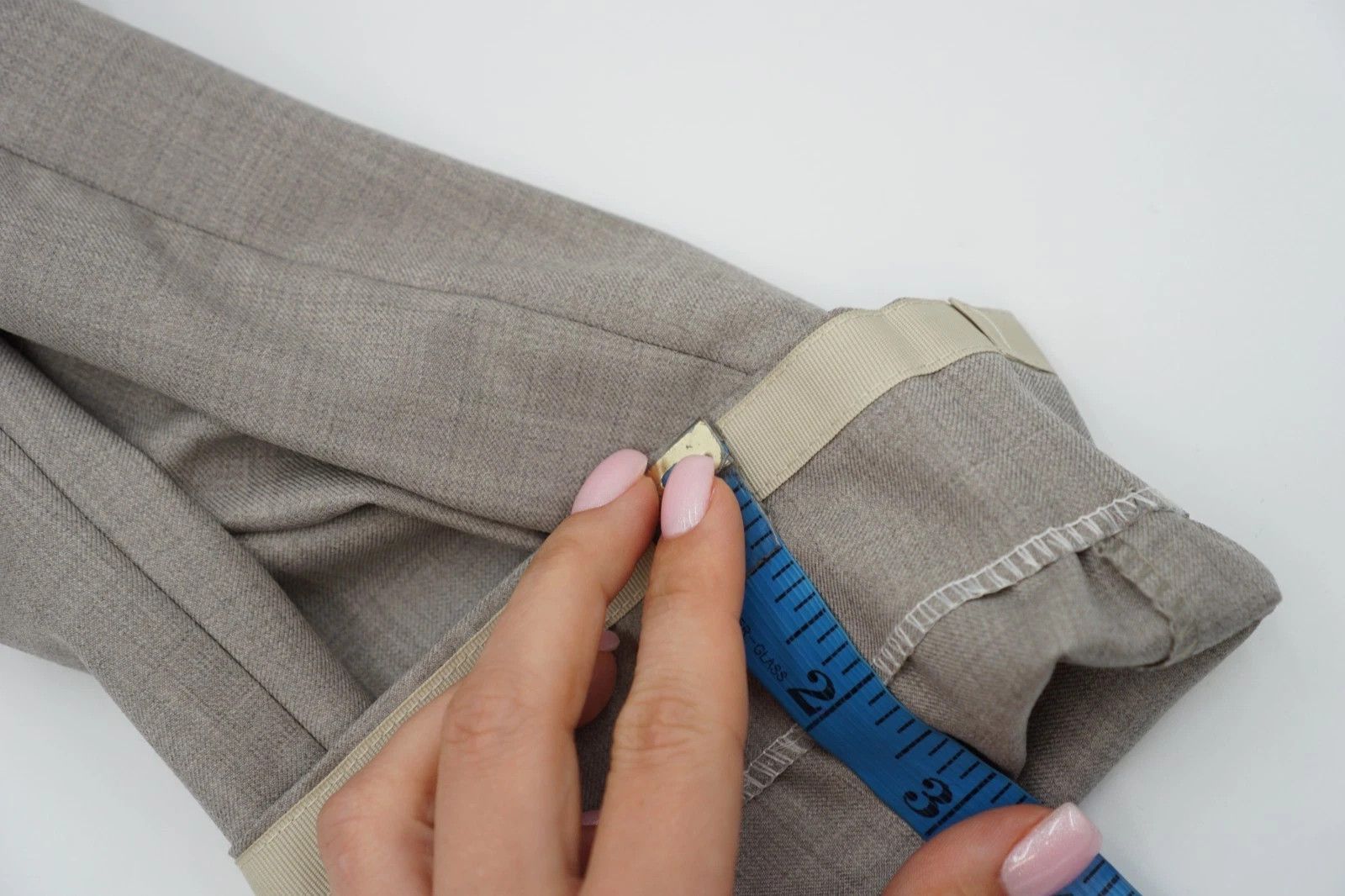 Suitsupply Men Suitsupply Trousers Beige Vigo ZC Wool Size UK/US40 Size 40R - 7 Thumbnail