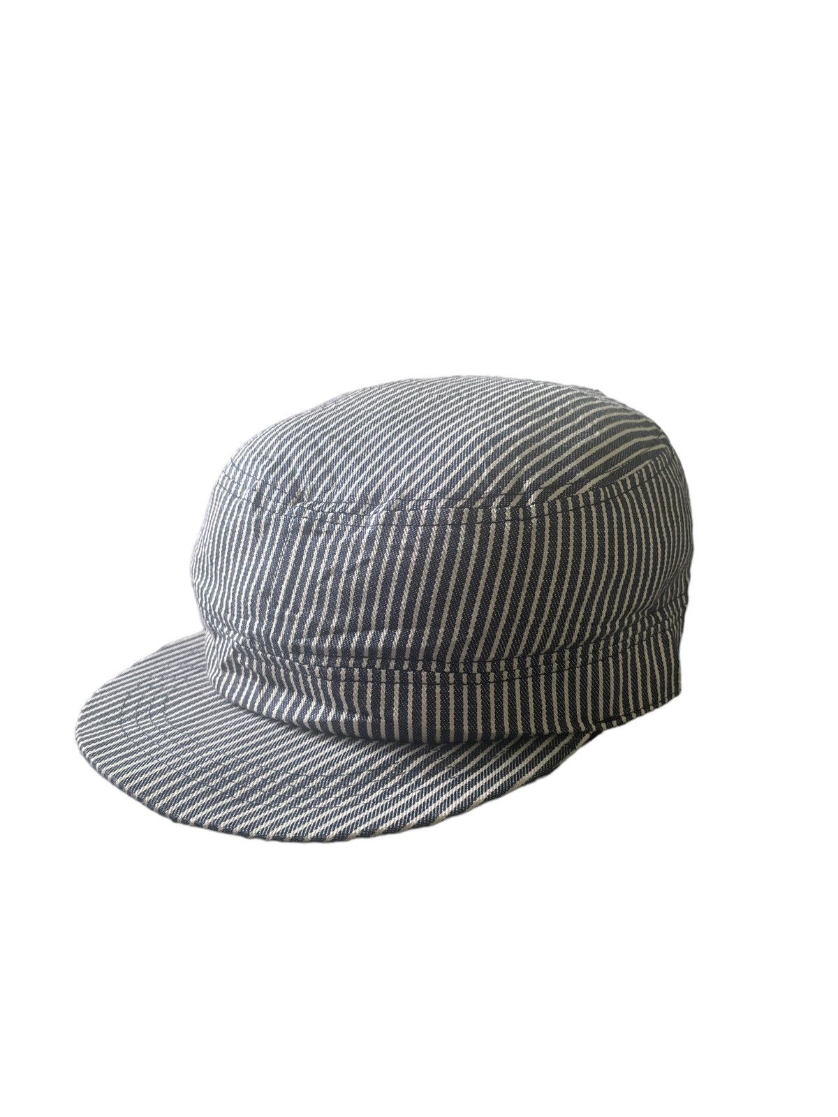 Japanese Brand Vintage Bonmax Hickory Workers Cap Size ONE SIZE - 3 Thumbnail