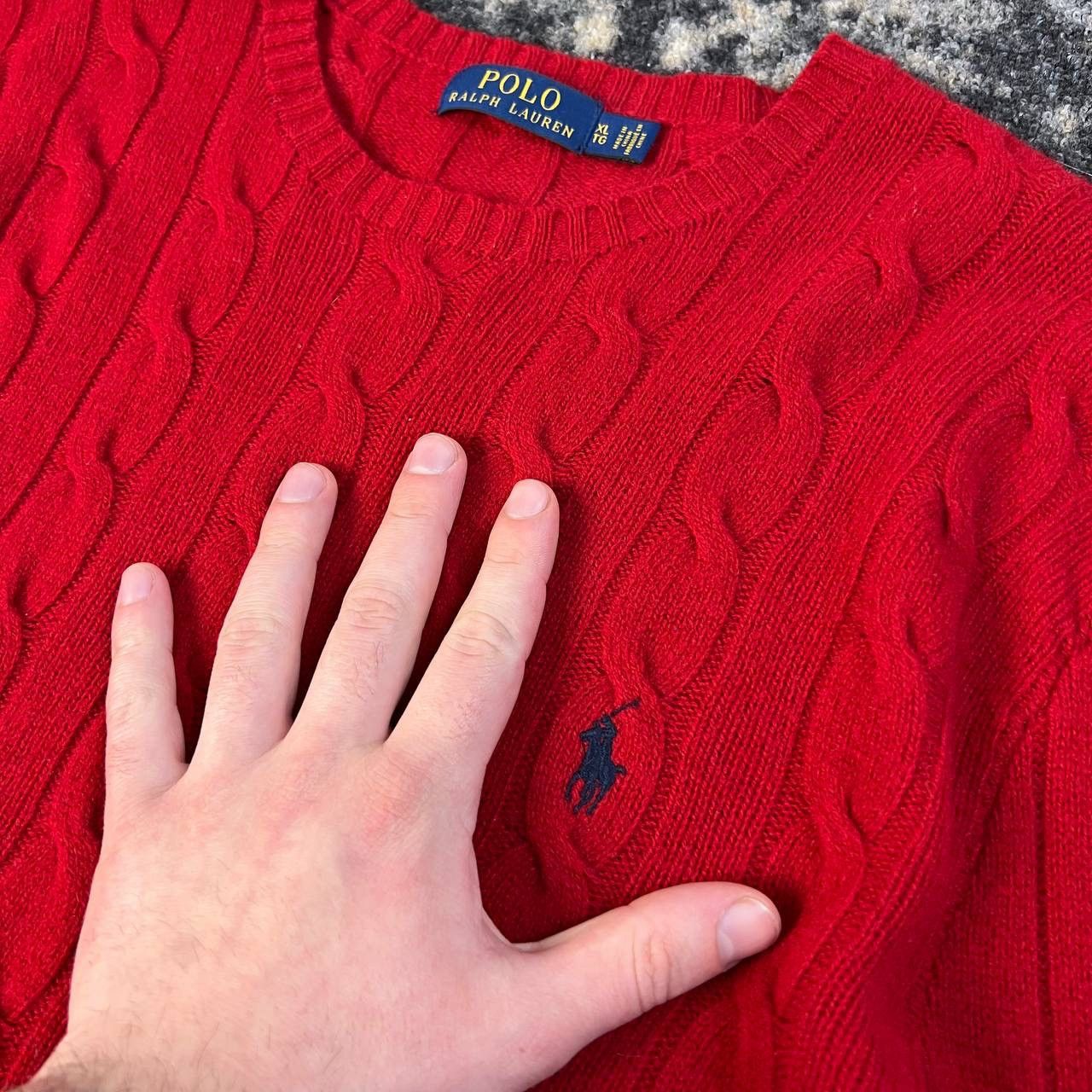Polo Ralph Lauren Polo Ralph Lauren Luxury Cable Knit Sweater Size US XL / EU 56 / 4 - 4 Thumbnail