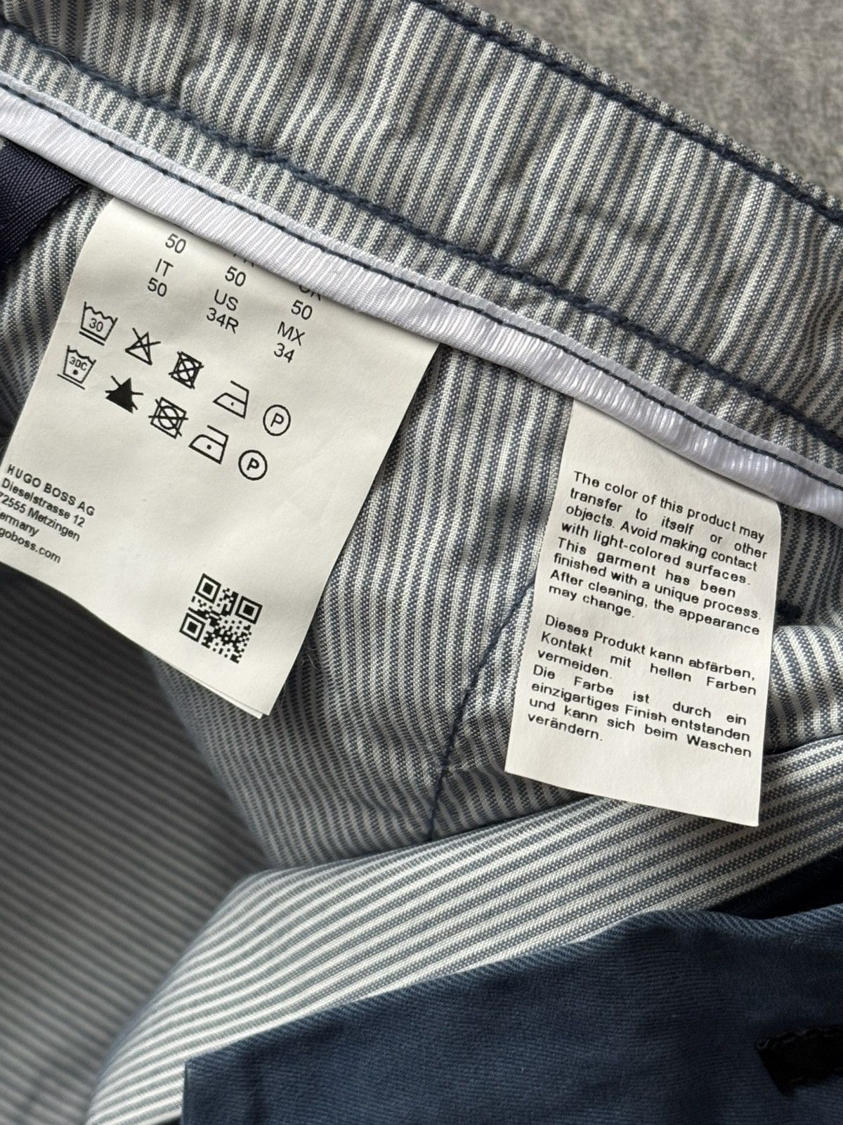 Hugo Boss Hugo boss 34 blue chino pant trouser Jean casual Size US 34 / EU 50 - 12 Thumbnail